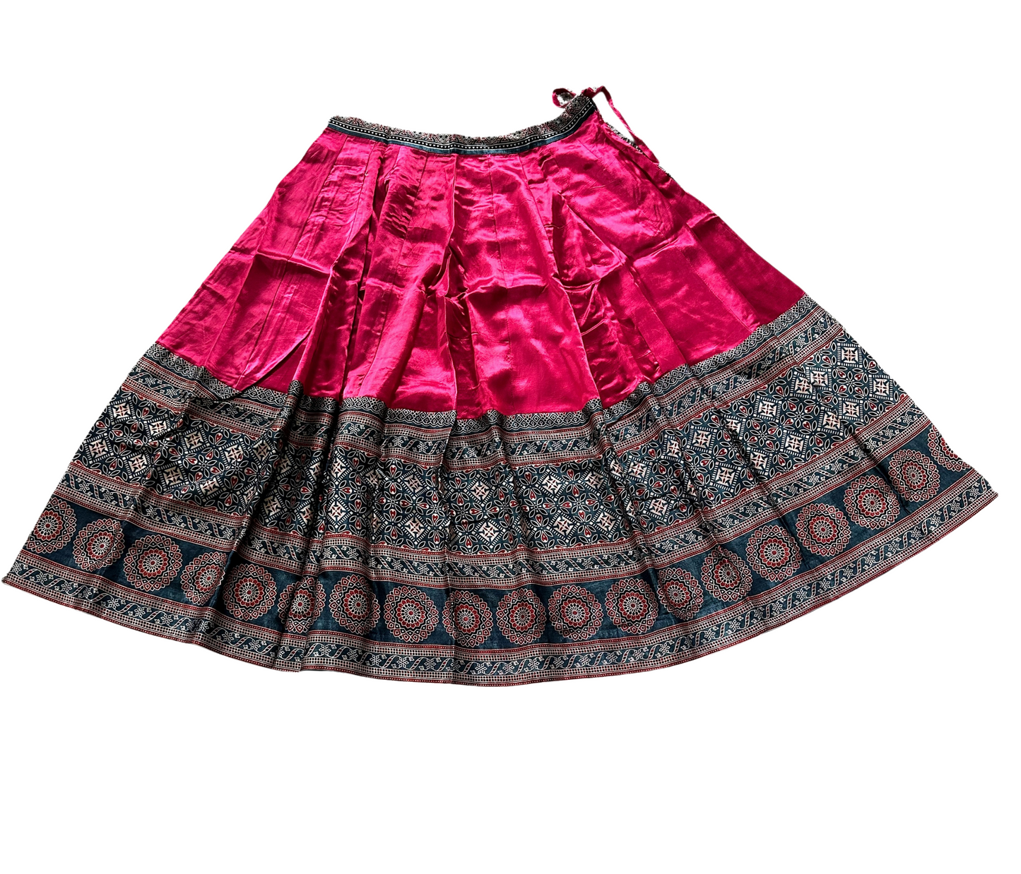 Indian Silk Border Lehenga Skirt