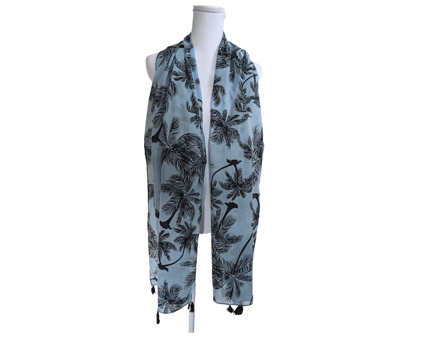 Blue-Palm-Tree-Cotton-Scarf-2