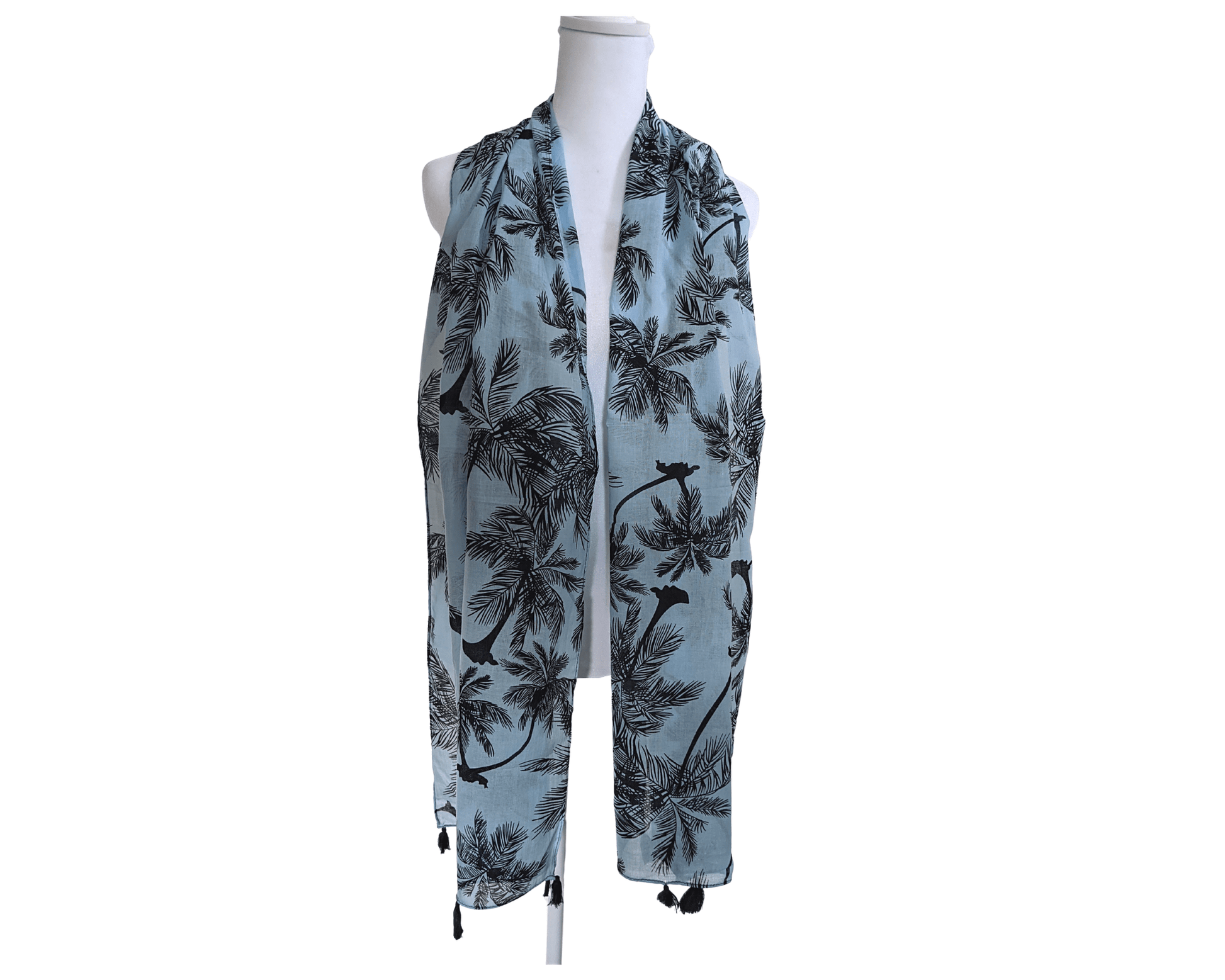 Blue-Palm-Tree-Cotton-Scarf-2