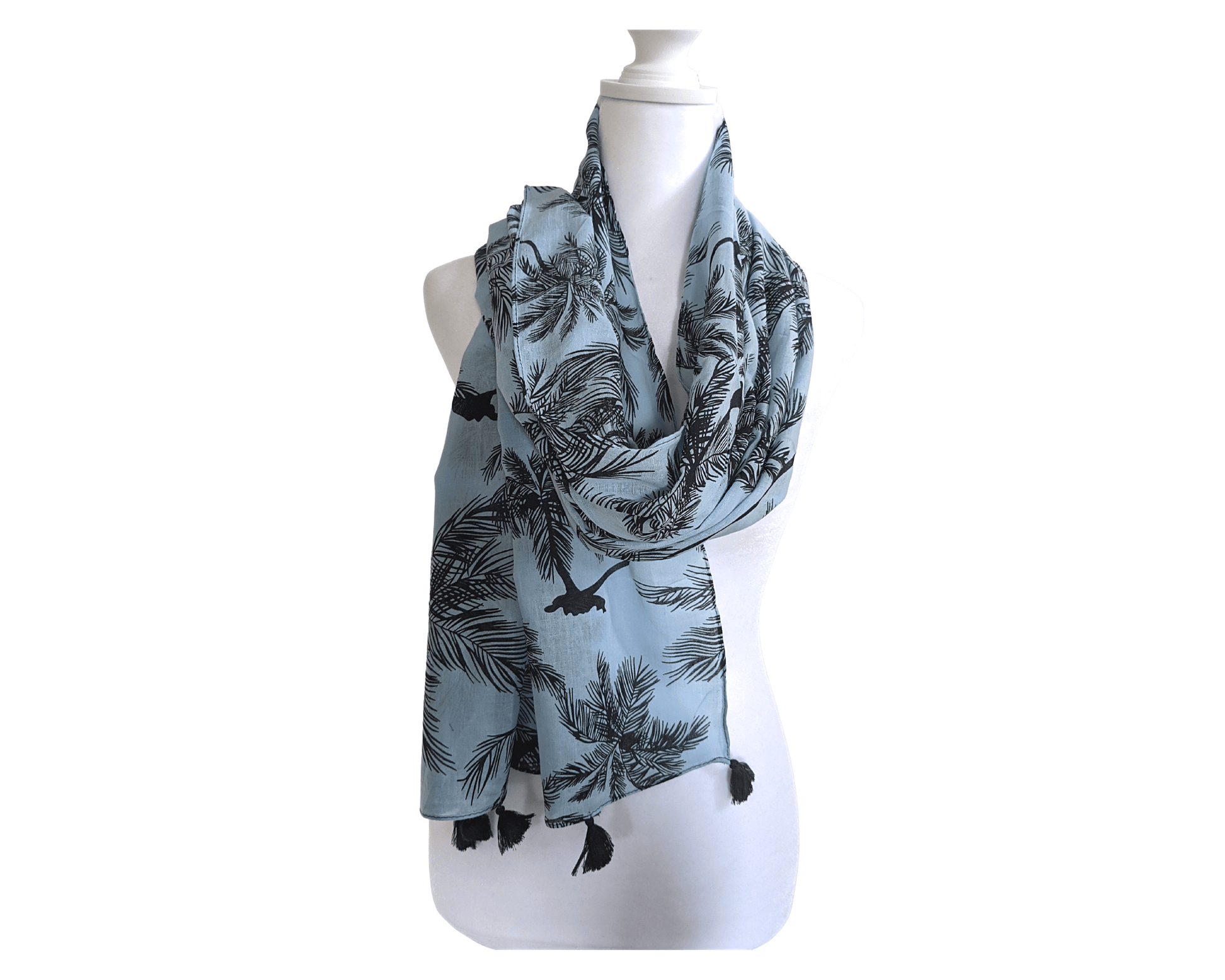 Blue-Palm-Tree-Cotton-Scarf-4