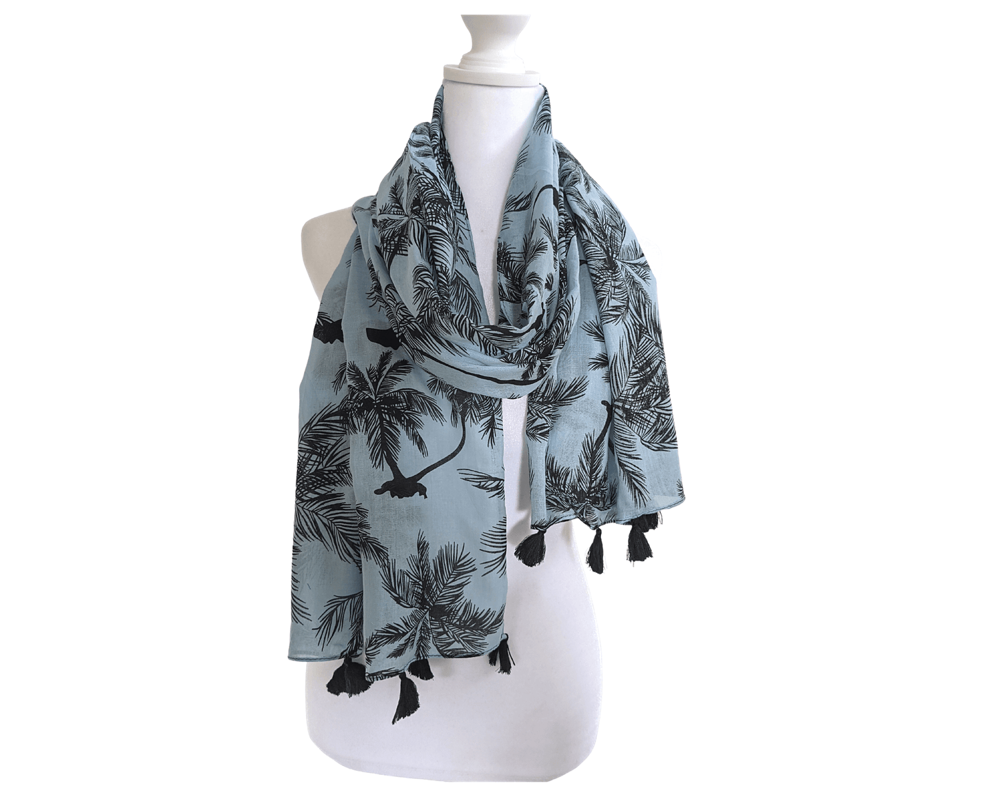 Blue-Palm-Tree-Cotton-Scarf-5