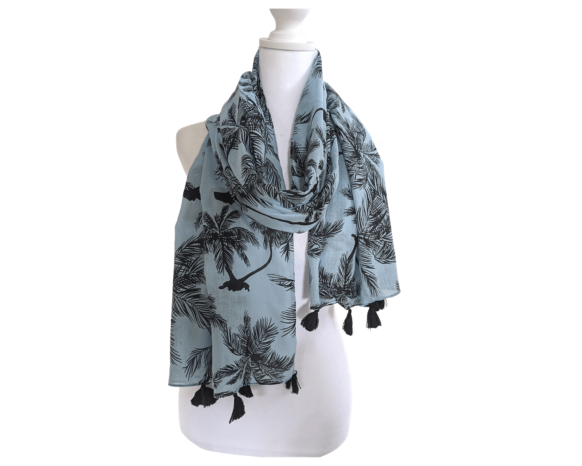 Blue-Palm-Tree-Cotton-Scarf-5
