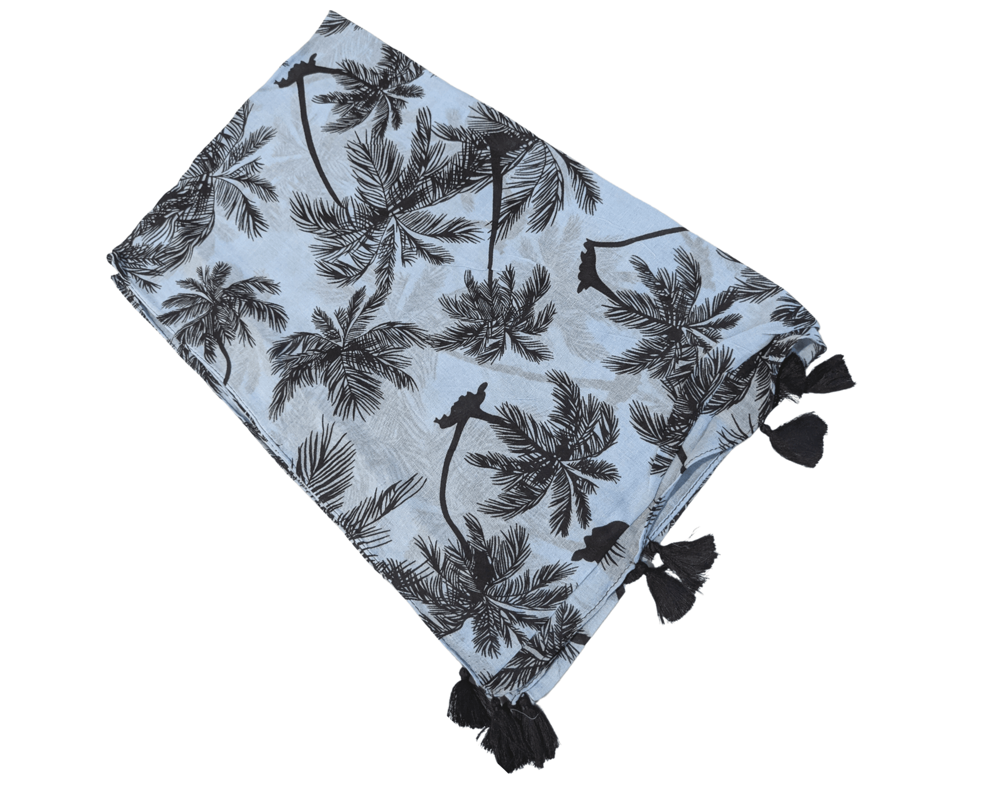 Blue-Palm-Tree-Cotton-Scarf-3