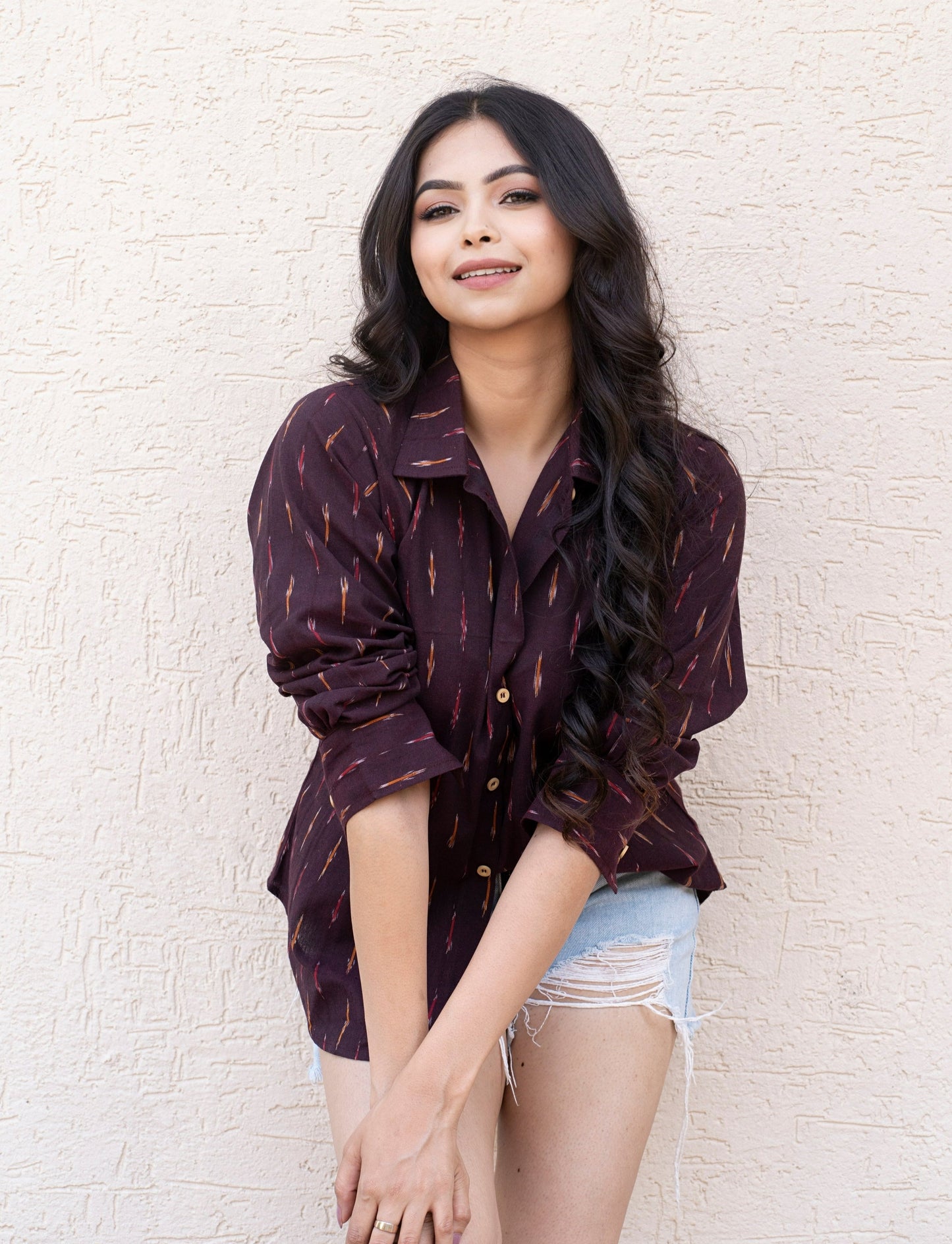 Stylish Women Button Down Shirt Long Sleeves for Summer