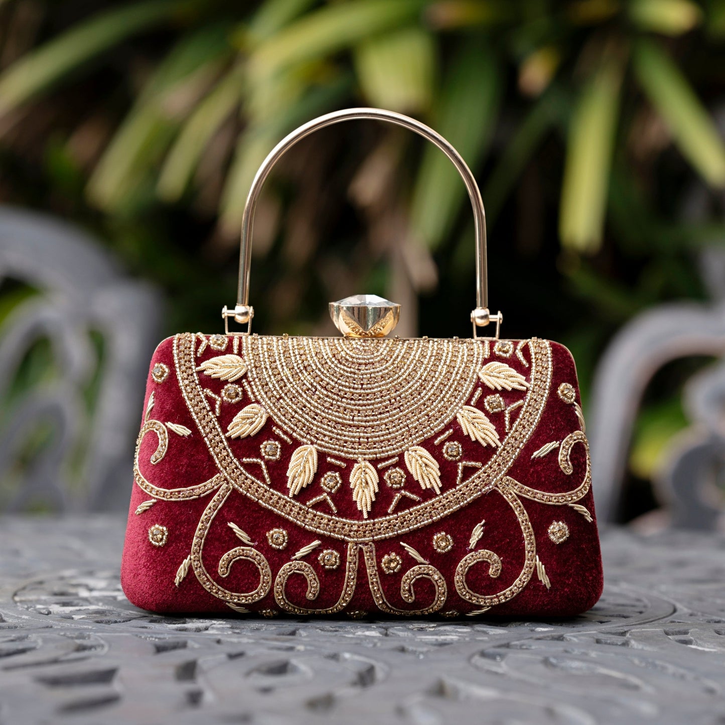 Maroon Luxury Bags, Clutch Purse For Women