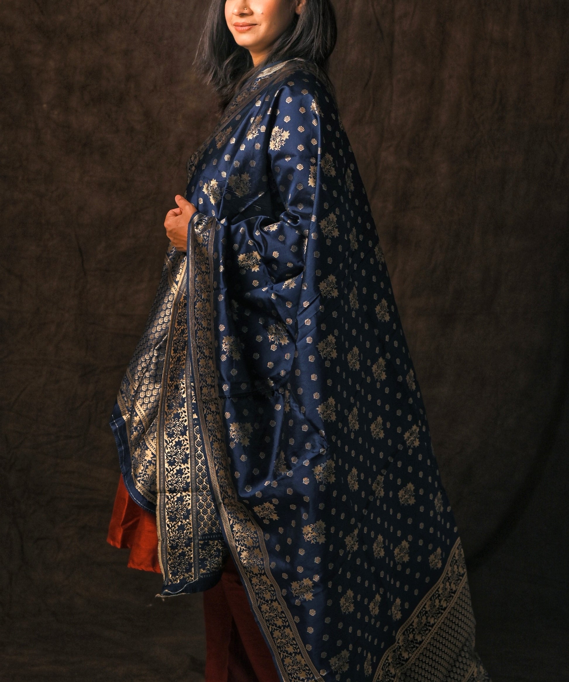 Women Banarasi Silk Dupatta - Craft Bazaar