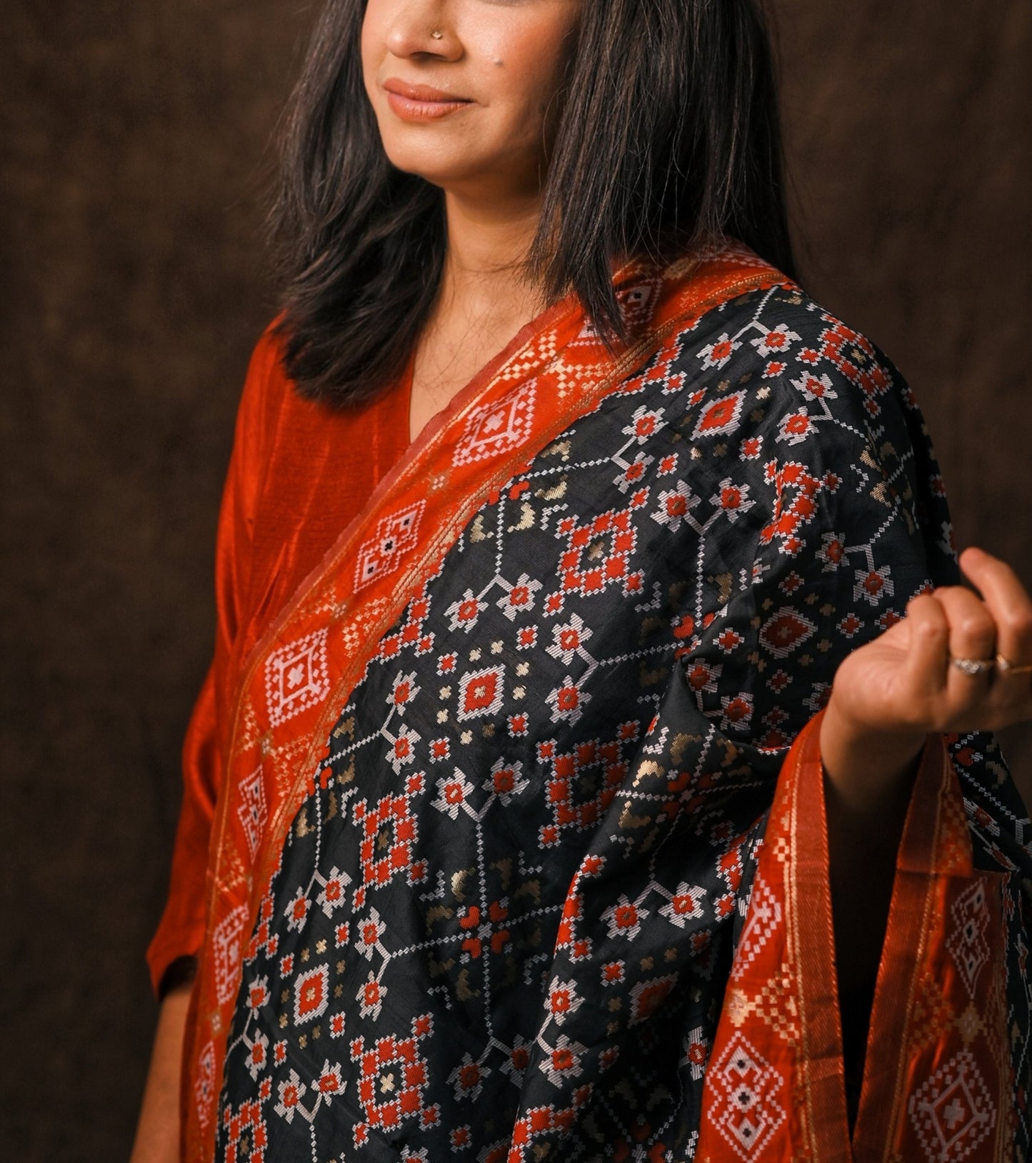 Women Patola Silk Dupatta - Craft Bazaar