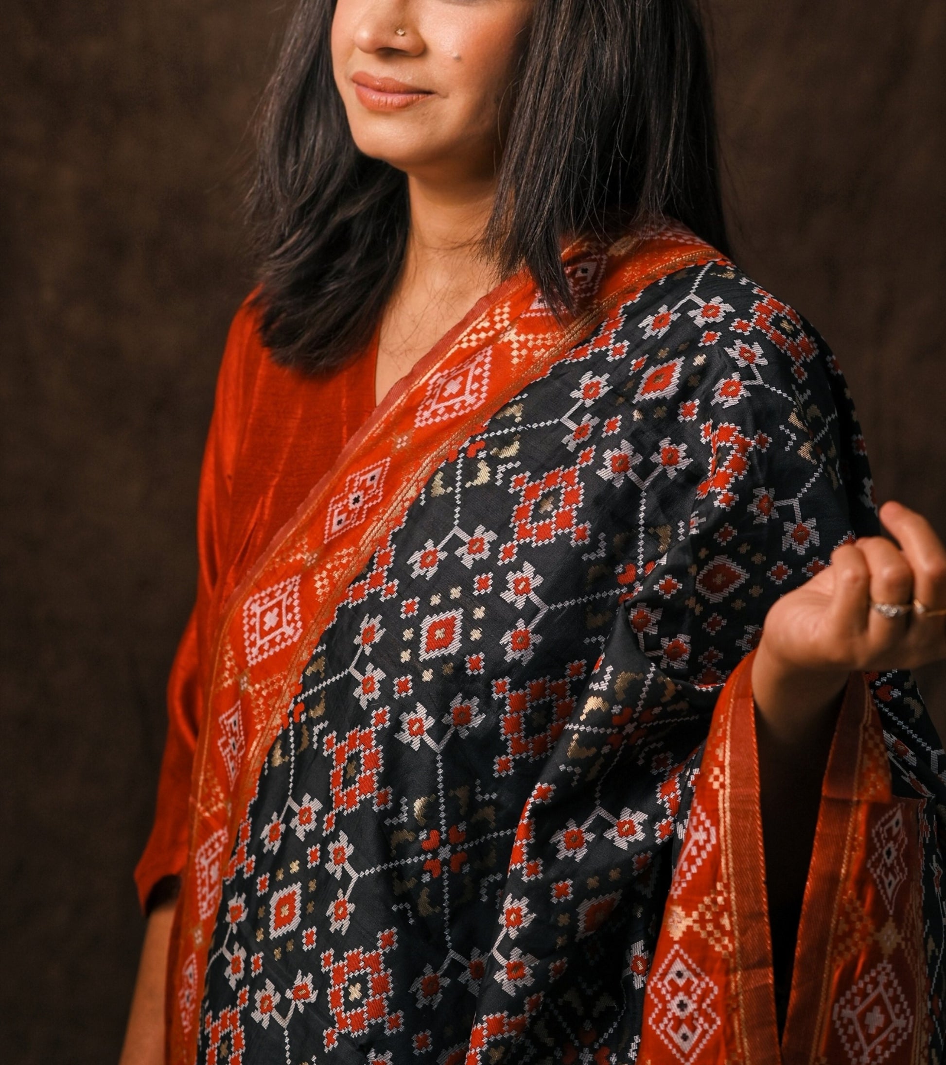 Women Patola Silk Dupatta - Craft Bazaar