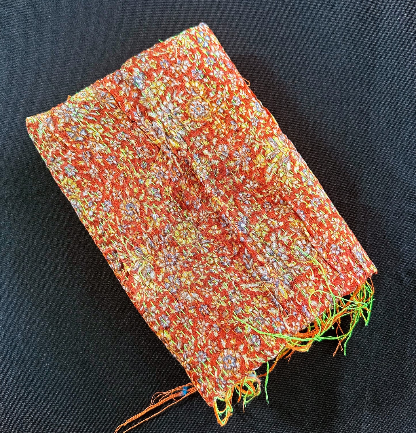 Reversible Upcycled Silk Scarf - Craft Bazaar