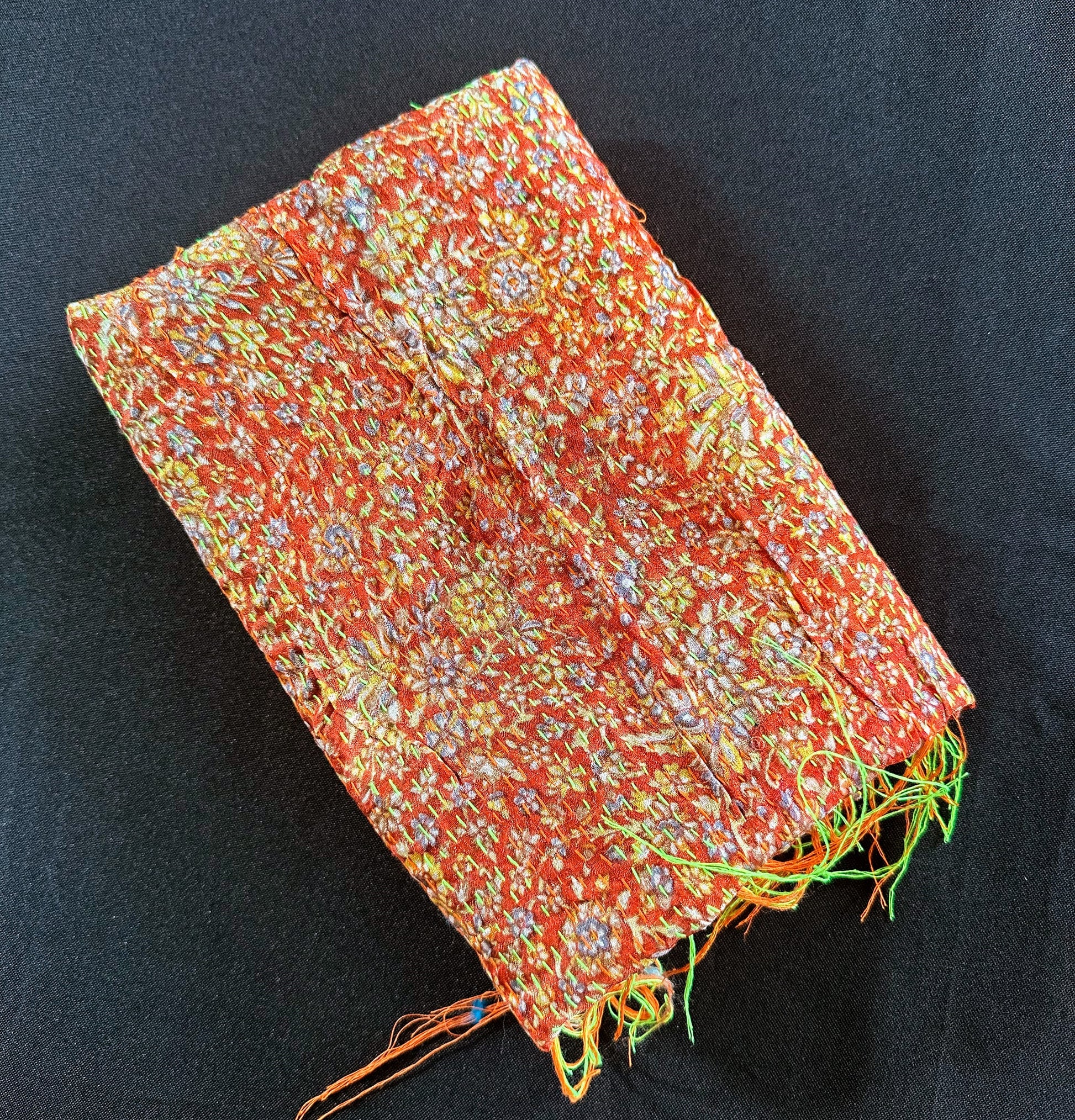 Reversible Upcycled Silk Scarf - Craft Bazaar