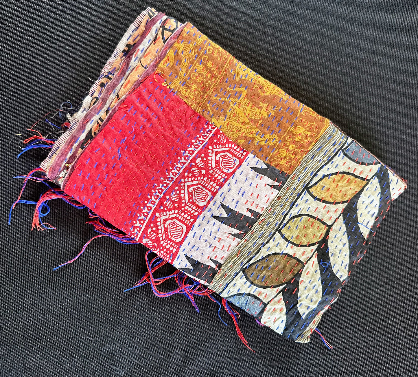 Reversible Upcycled Silk Scarf - Craft Bazaar 