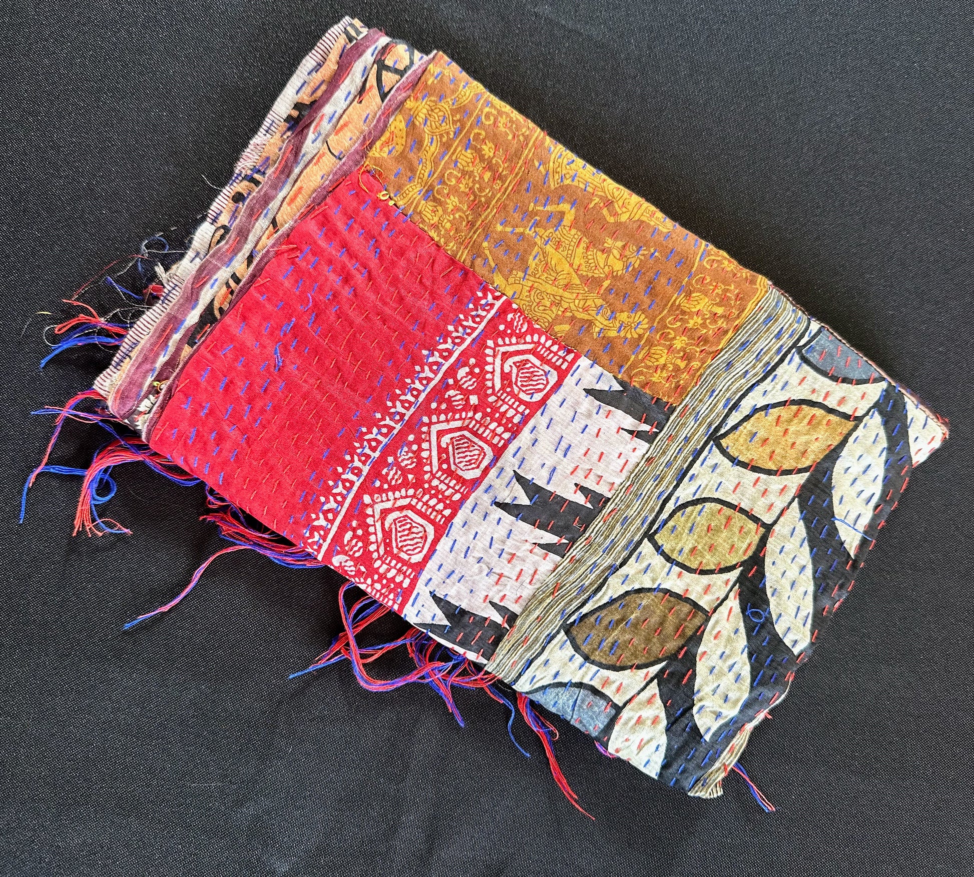 Reversible Upcycled Silk Scarf - Craft Bazaar
