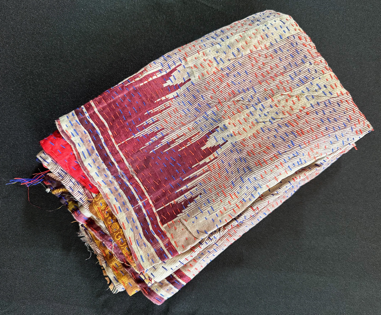 Reversible Upcycled Silk Scarf - Craft Bazaar