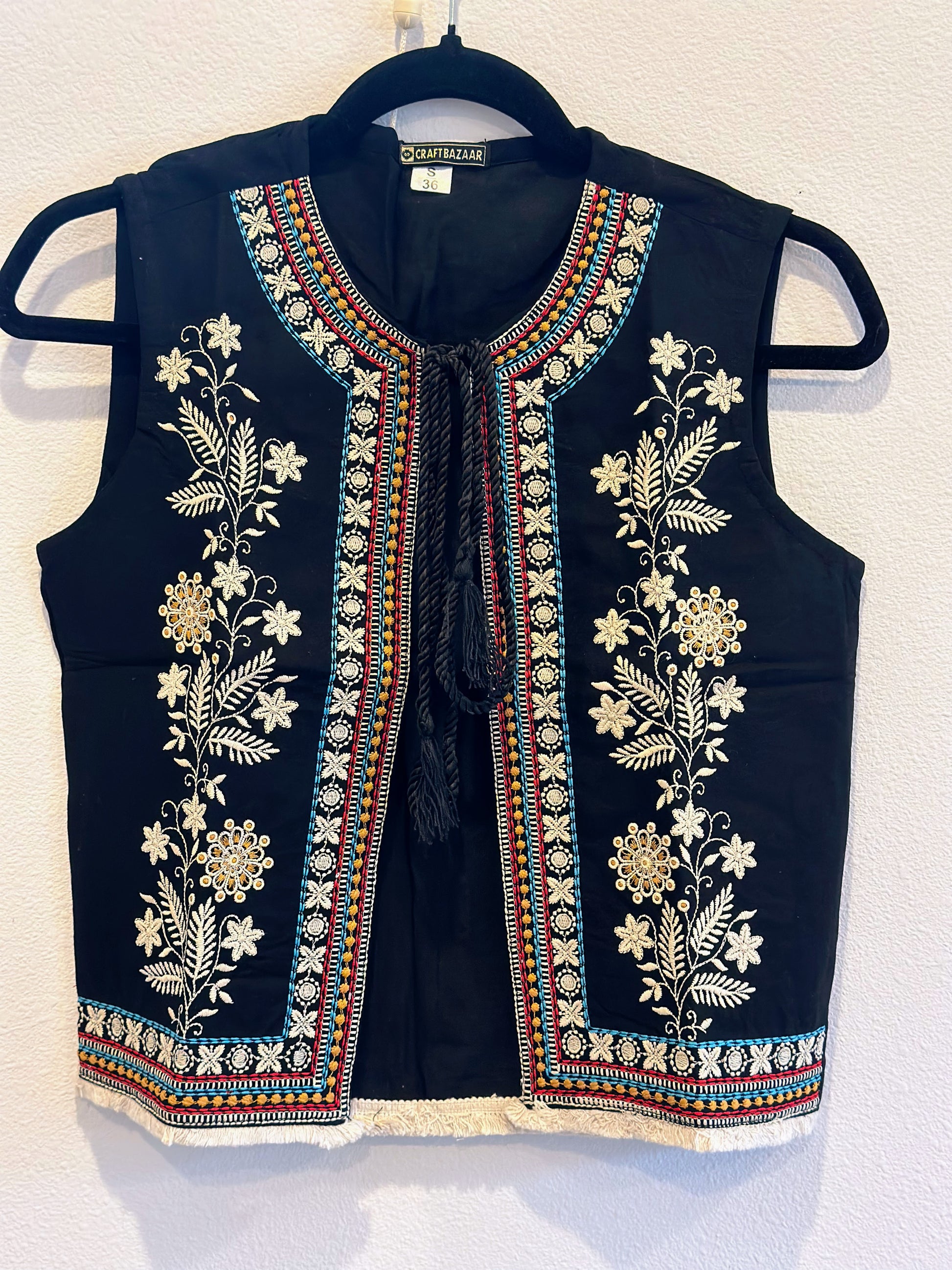 Bohemian-Sleeveless-Black-Waist-Coat-3