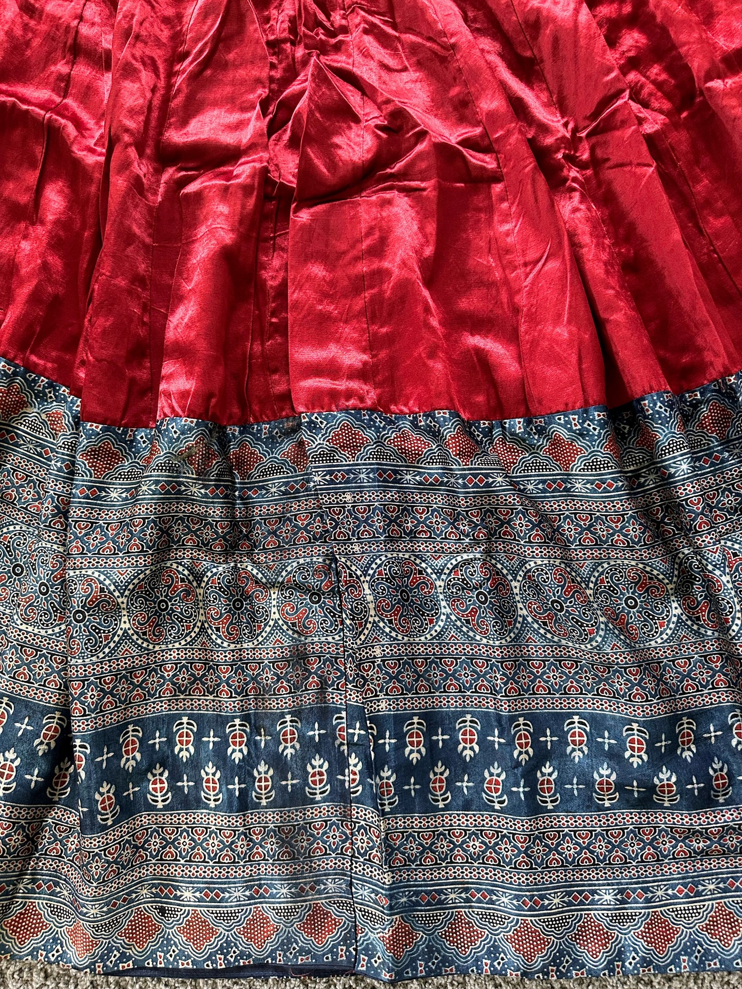 Indian Silk Border Lehenga Skirt