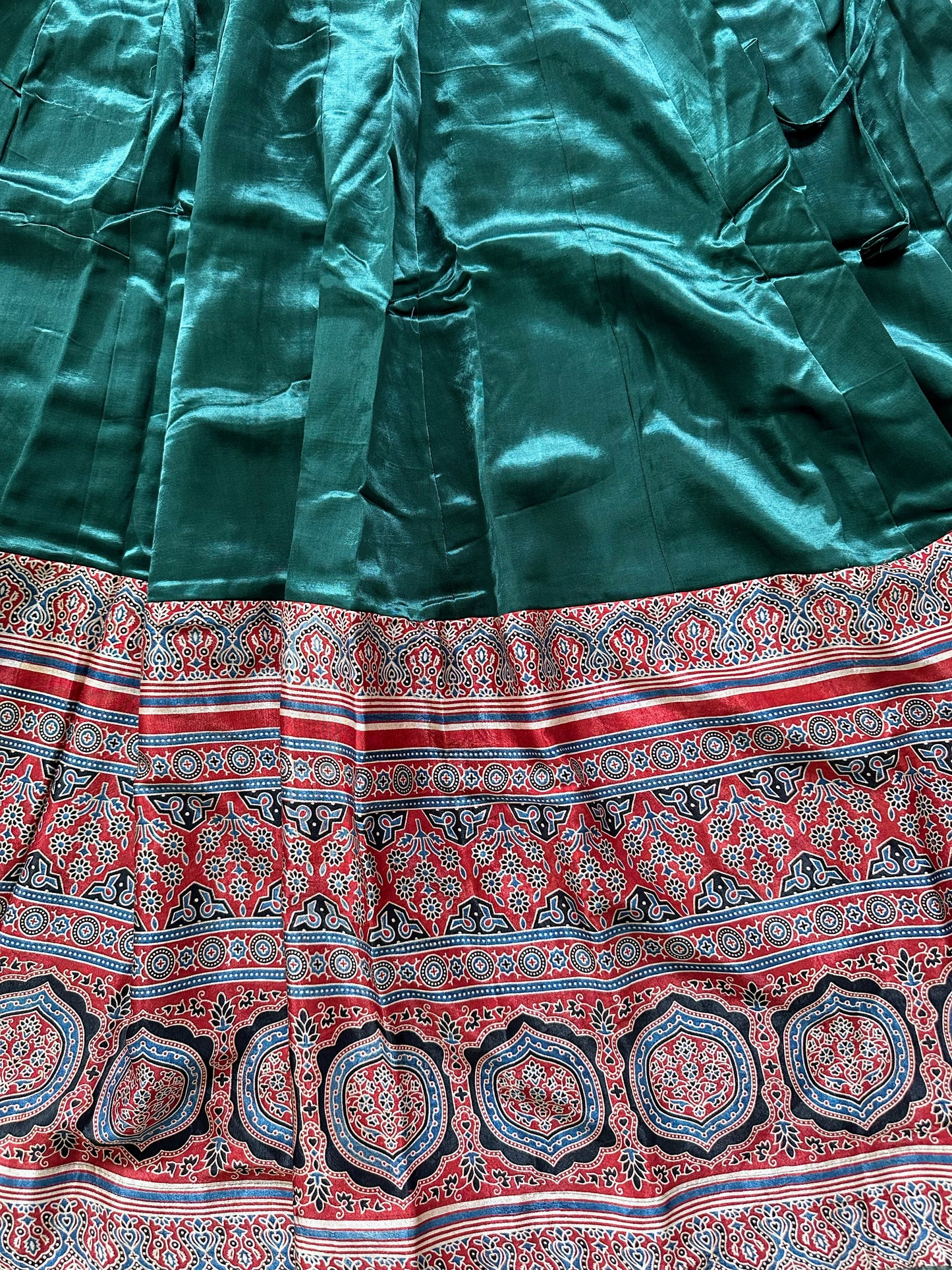 Indian Silk Border Lehenga Skirt