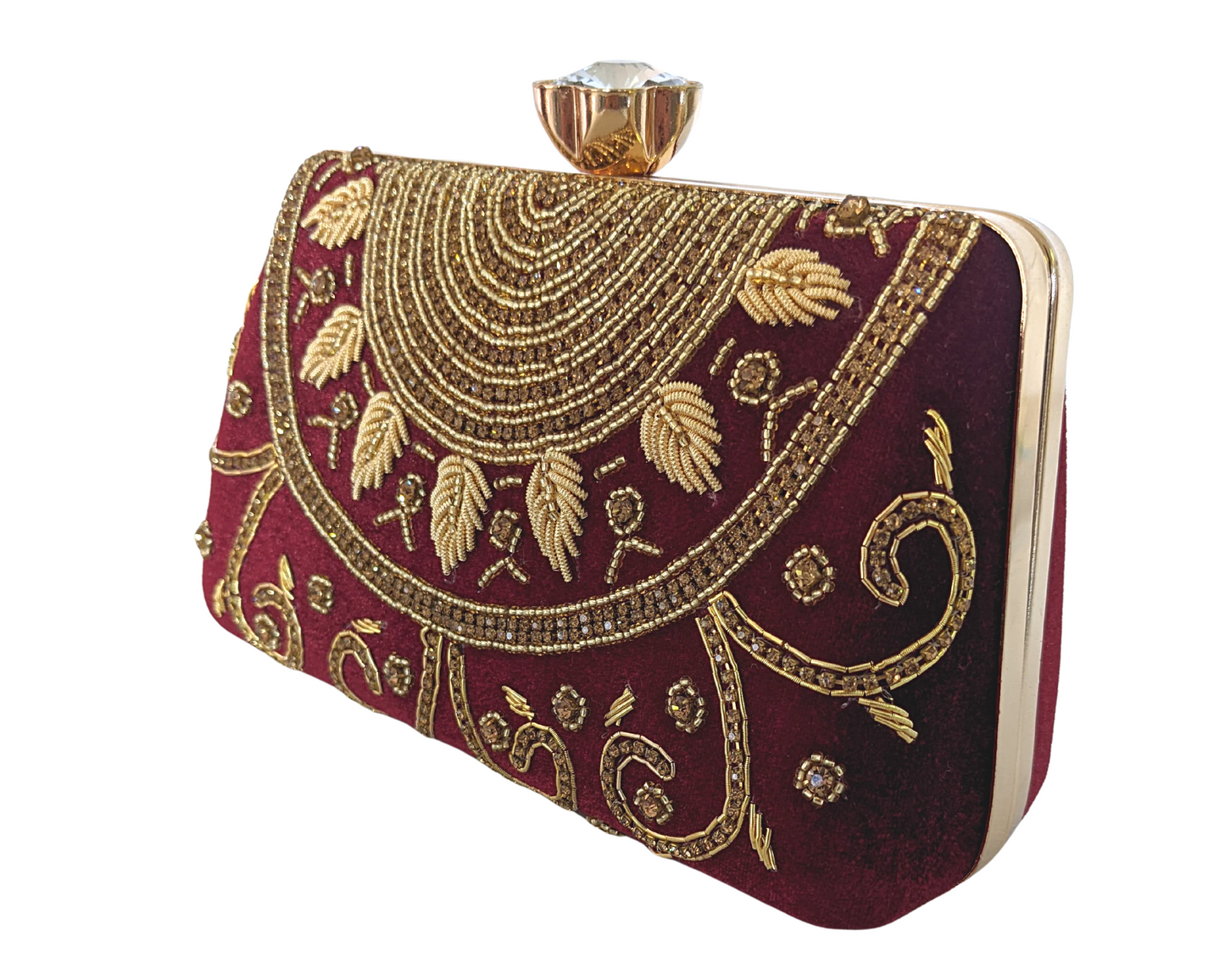 Maroon Luxury Bags, Clutch Purse For Women