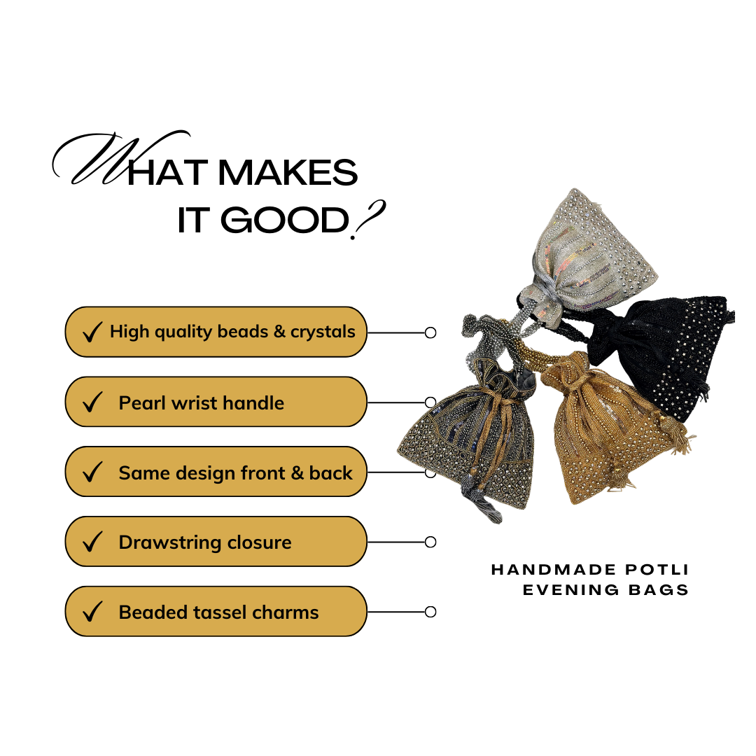 Handmade Fashion Indian Potli Bag - Craft Bazaar