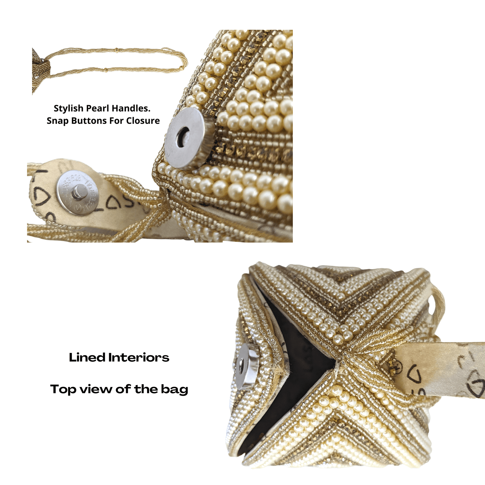 Evening Bag Triangle Indian Potli Bag - Craft Bazaar