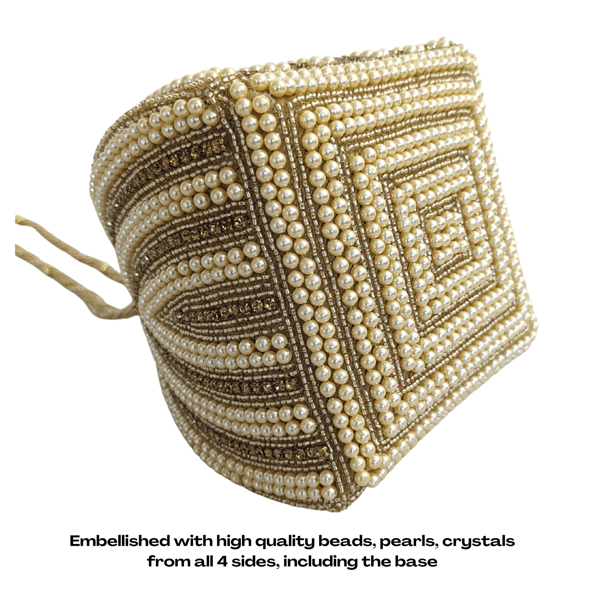 Evening Bag Triangle Indian Potli Bag - Craft Bazaar