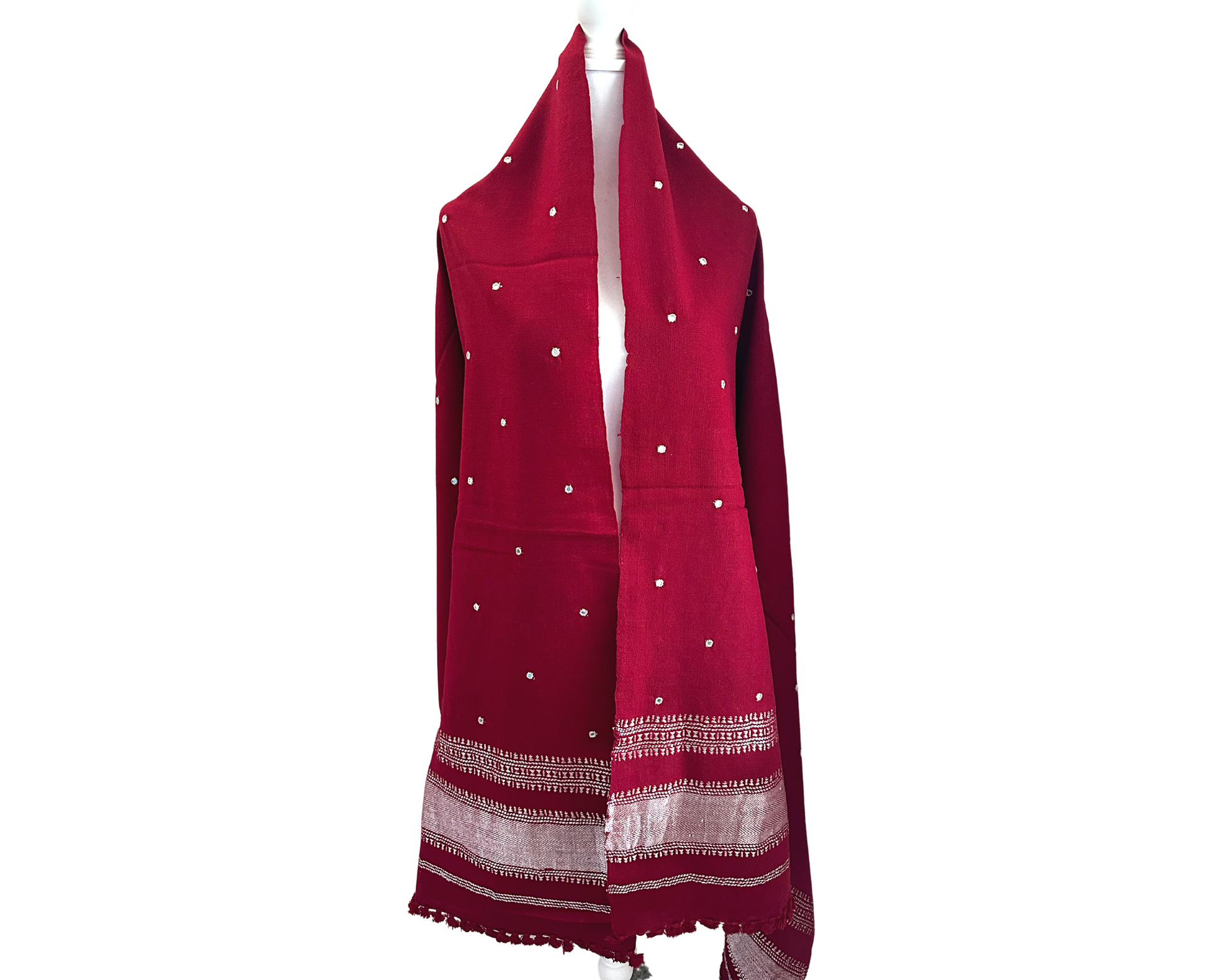 Kutch Mirror Work Pure Wool Shawls - Craft Bazaar