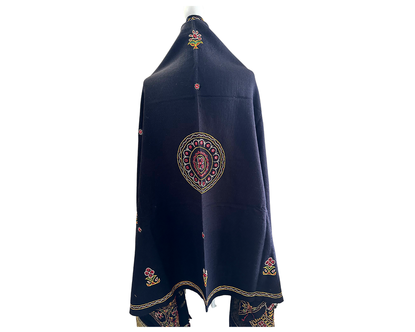 Kutch Embroidery Pure Wool Shawls - Craft Bazaar