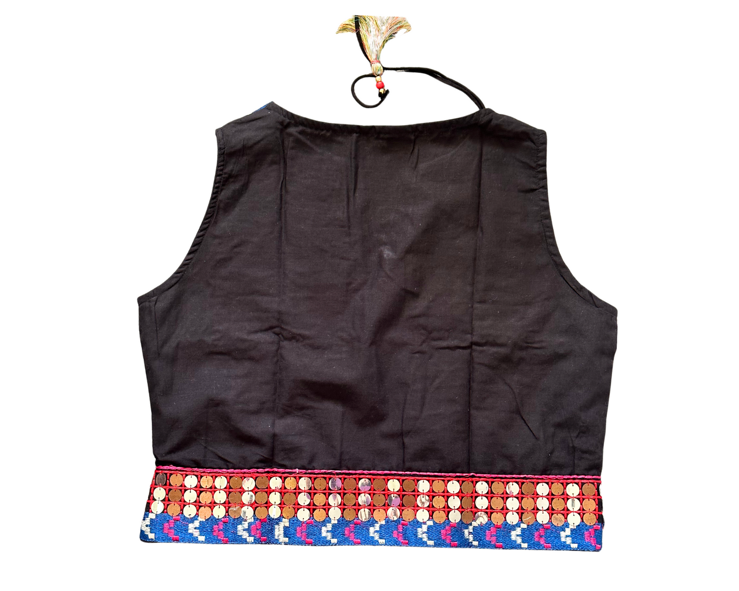 Multicolored Bohemian Kutch Cotton Waist Coat - Craft Bazaar 
