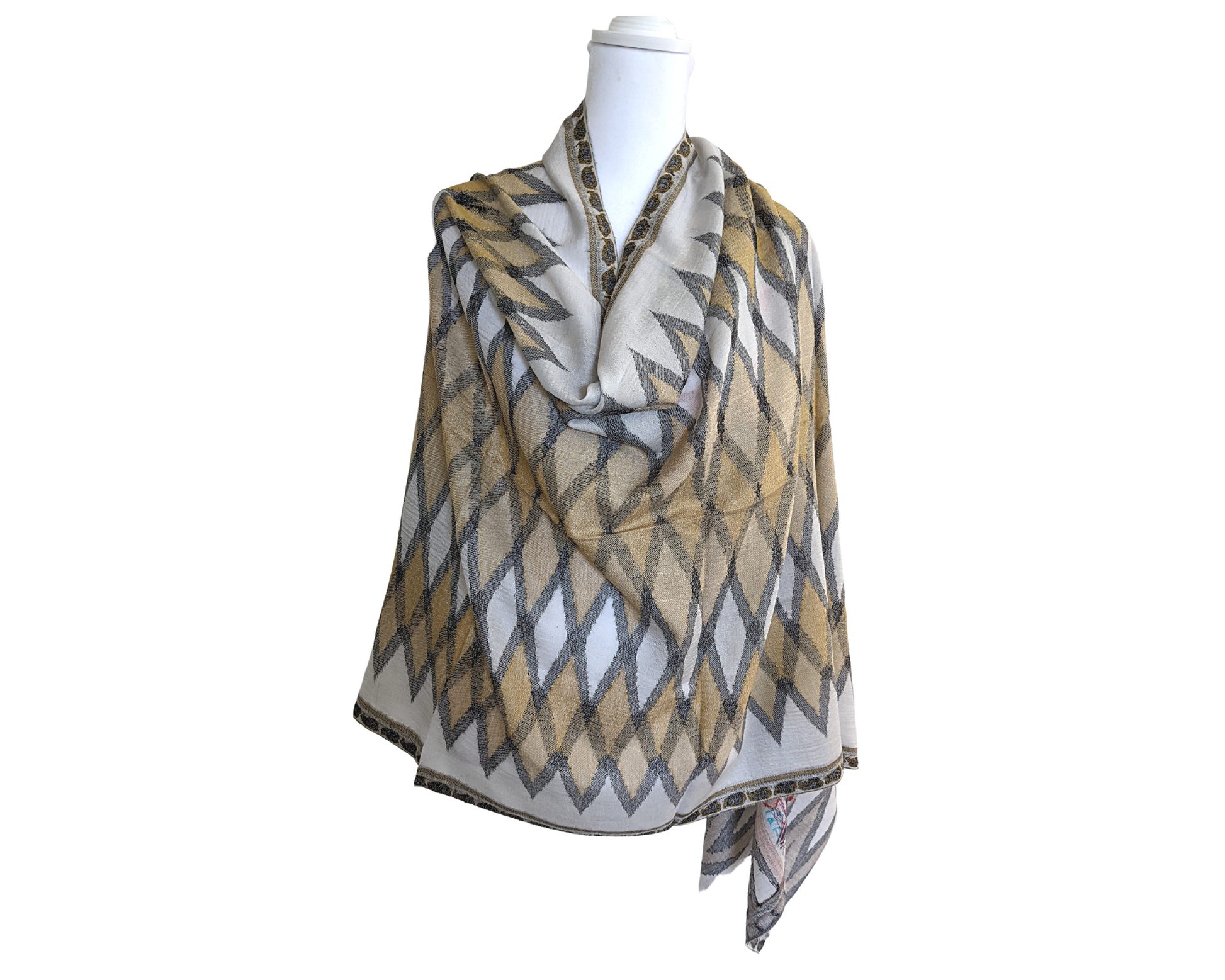 Feather-Light-Pashmina-Shawl-Yellow-5