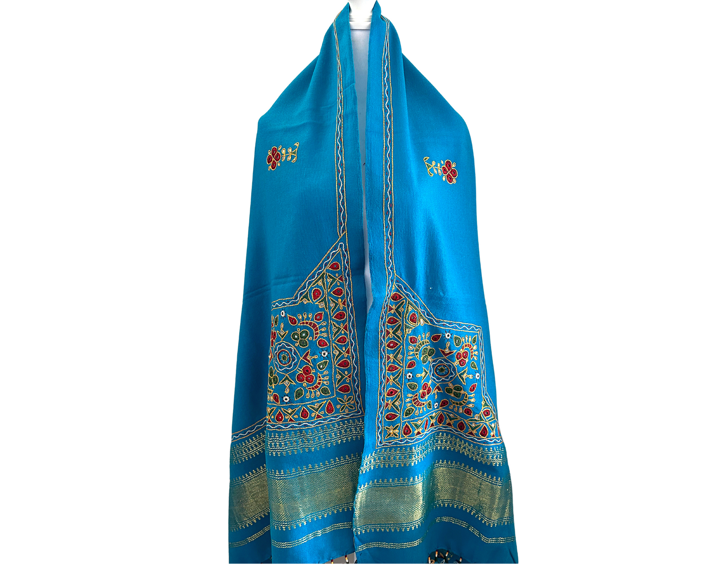 Kutch Embroidery Pure Wool Shawls - Craft Bazaar