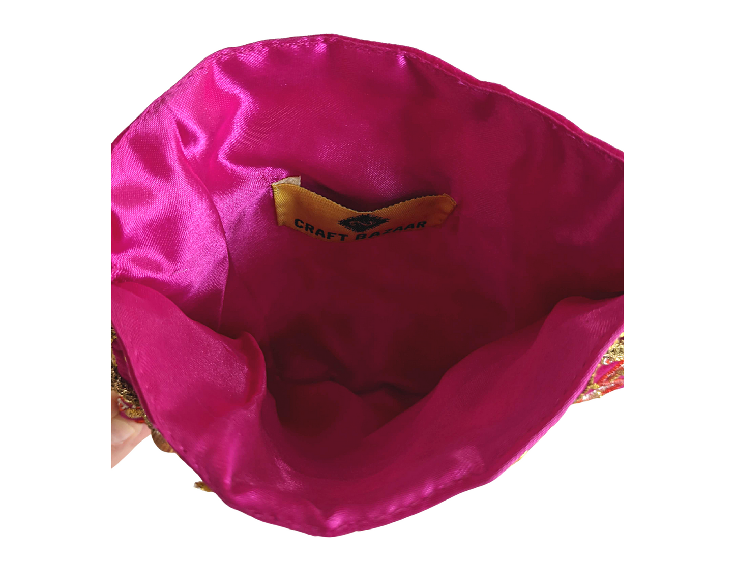 Indian Potli Bag, Velvet Bag - Craft Bazaar