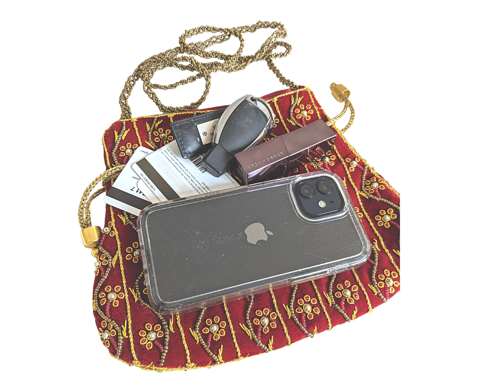 Indian Potli Bag, Velvet Bag - Craft Bazaar