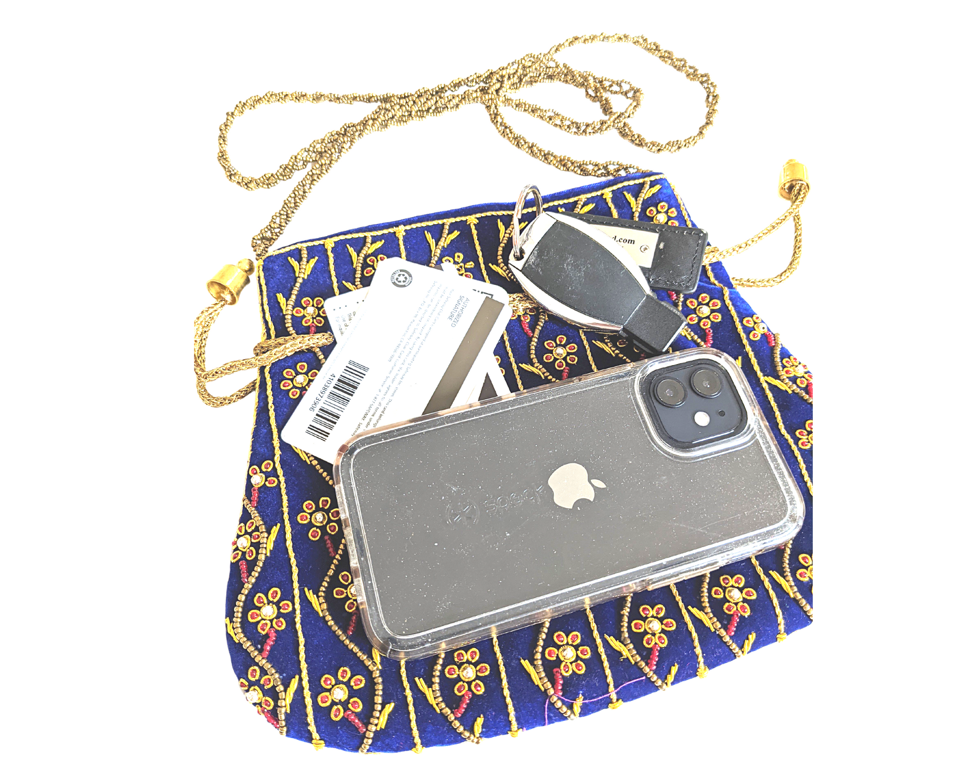 Indian Potli Bag, Velvet Bag - Craft Bazaar