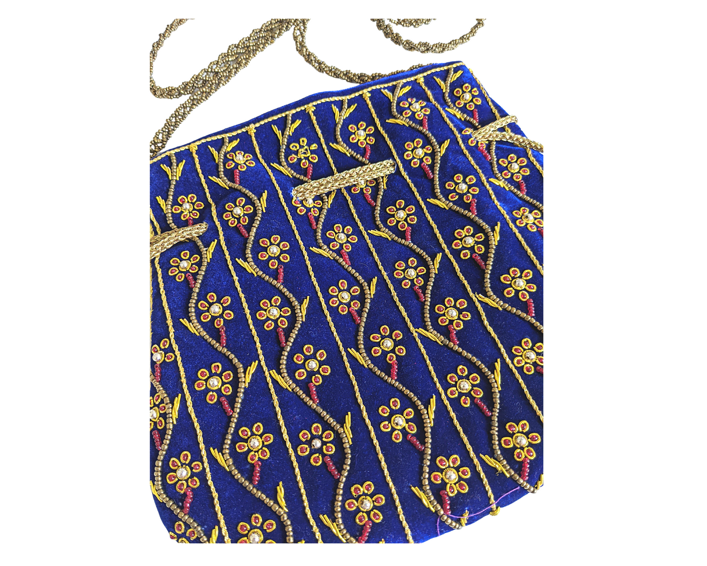 Indian Potli Bag, Velvet Bag - Craft Bazaar