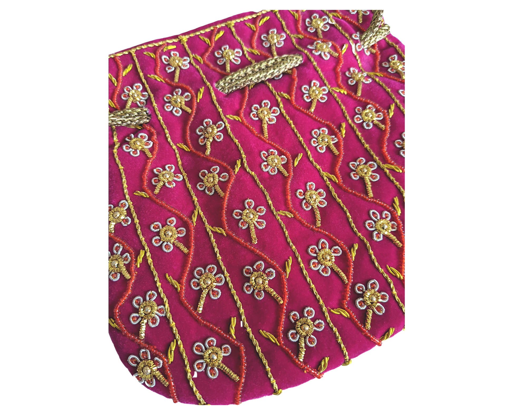 Indian Potli Bag, Velvet Bag - Craft Bazaar