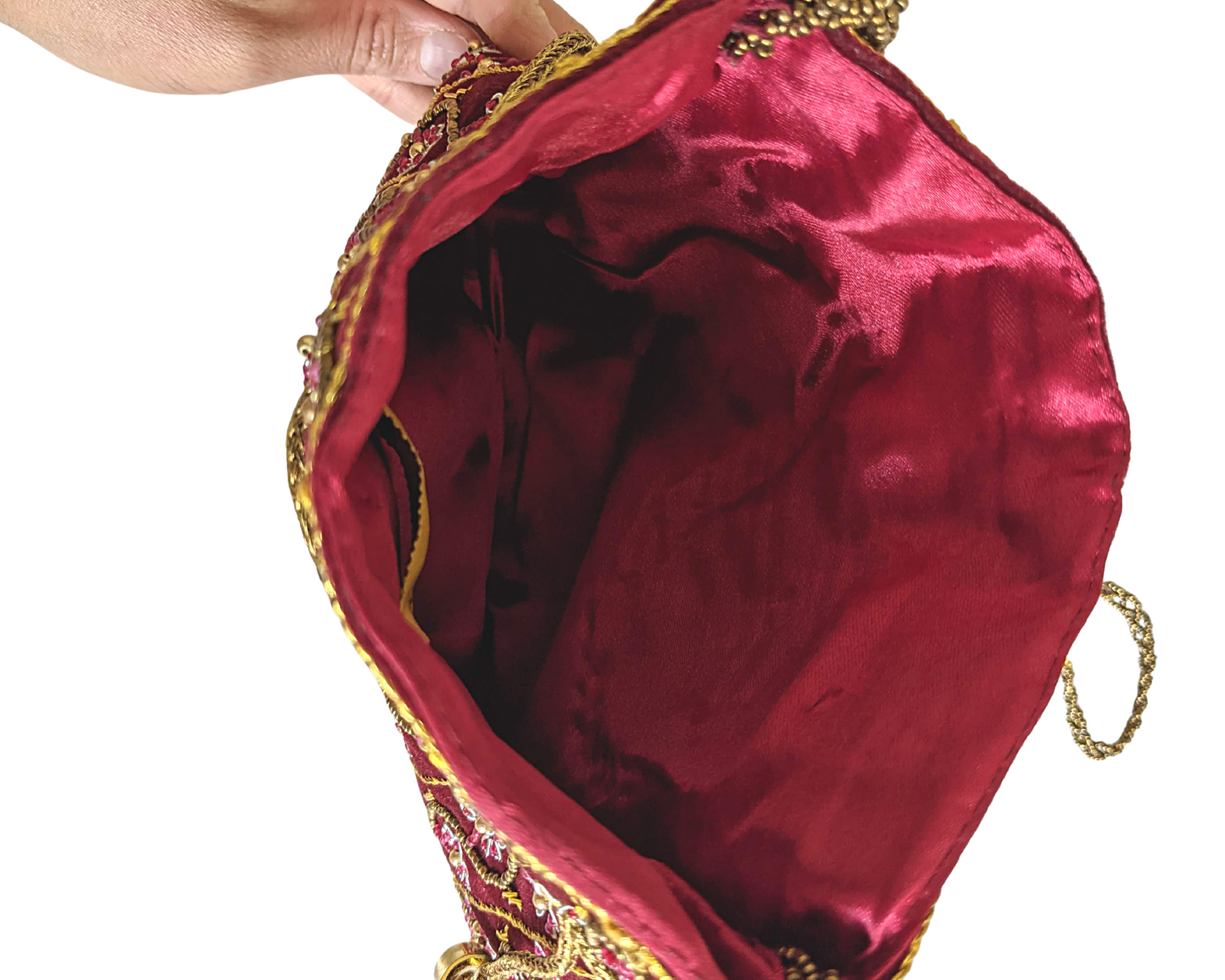 Indian Potli Bag, Velvet Bag - Craft Bazaar