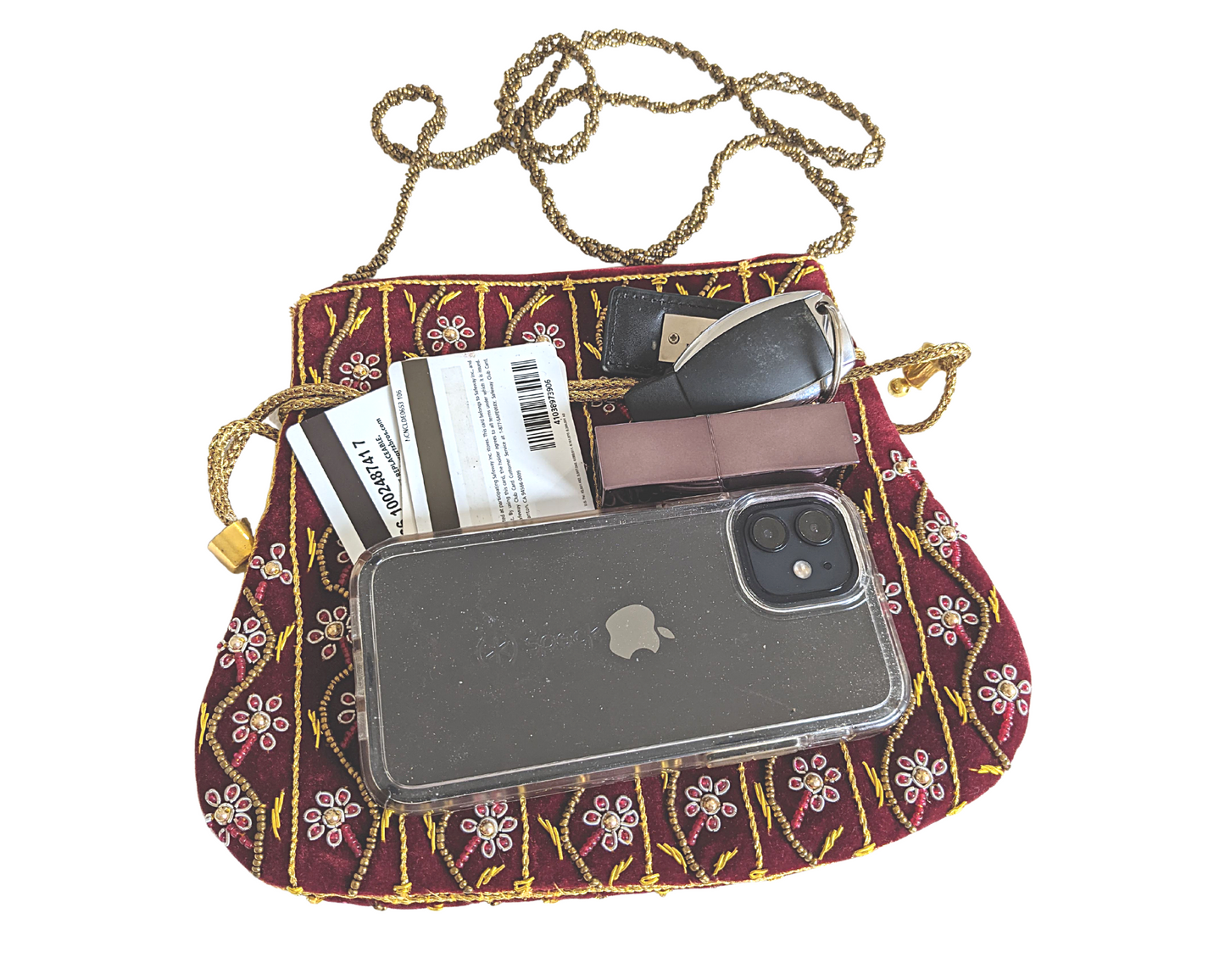 Indian Potli Bag, Velvet Bag - Craft Bazaar