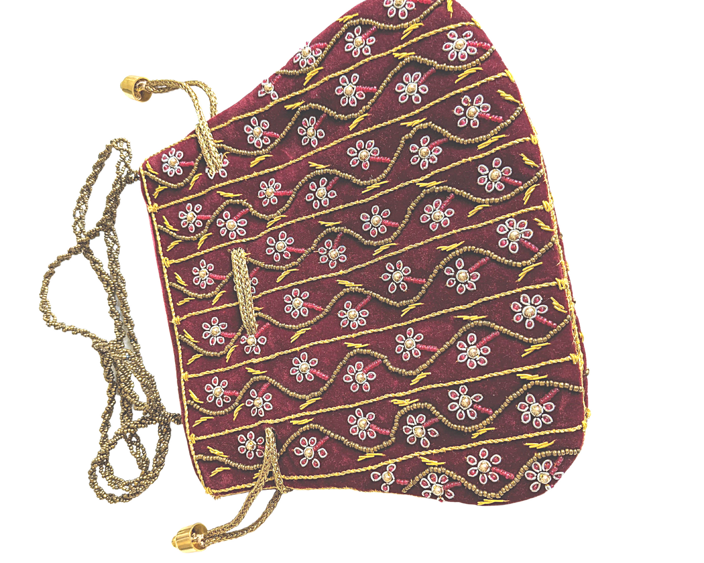 Indian Potli Bag, Velvet Bag - Craft Bazaar