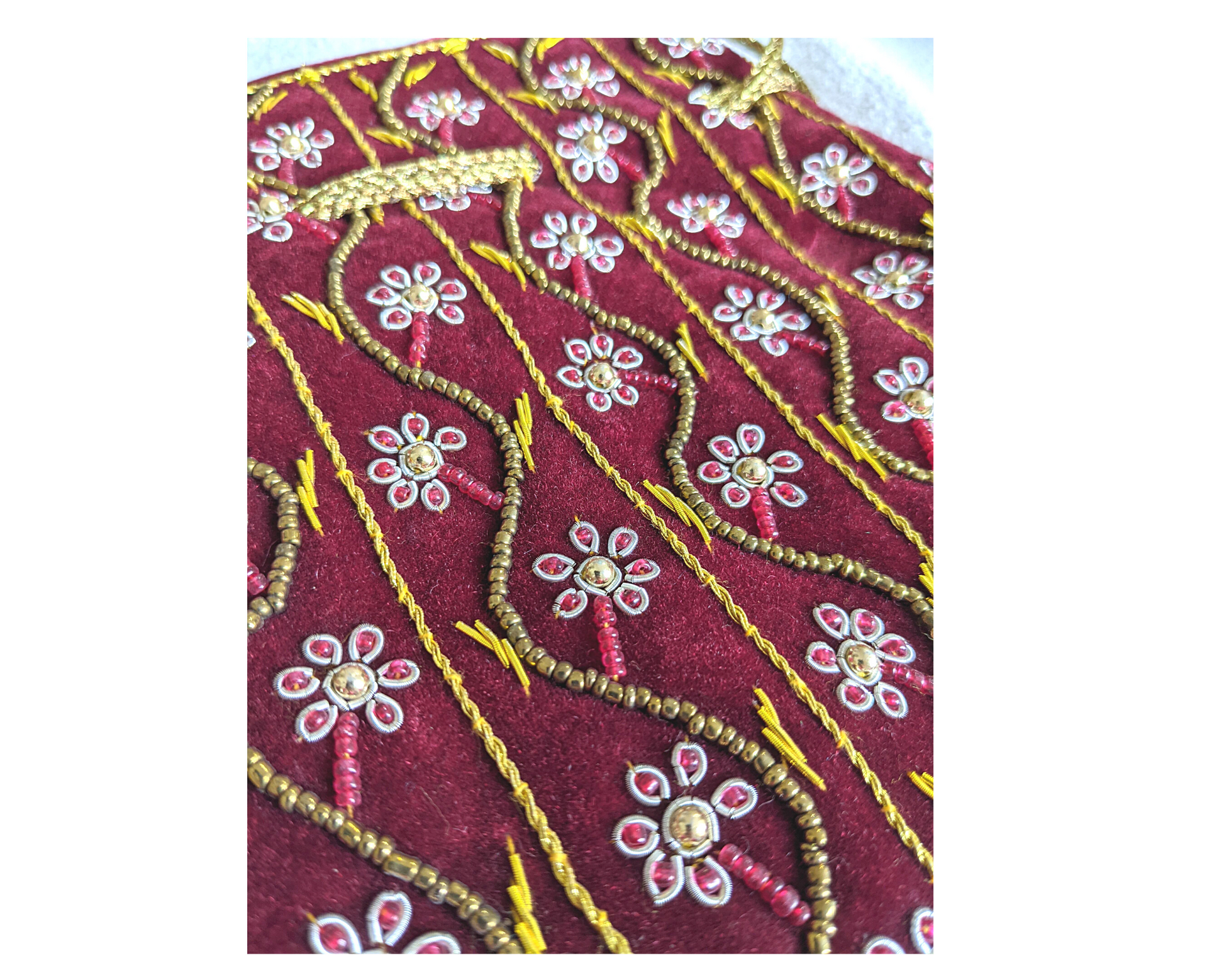 Indian Potli Bag, Velvet Bag - Craft Bazaar