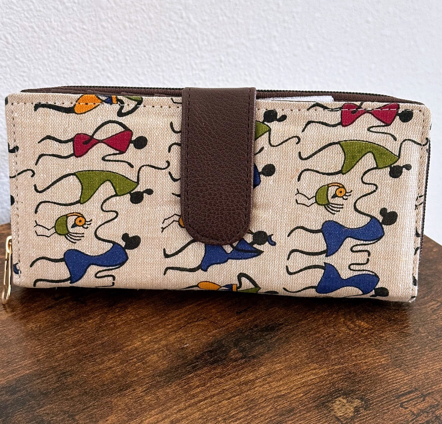 Women Ikat Clutch Wallet - Craft Bag