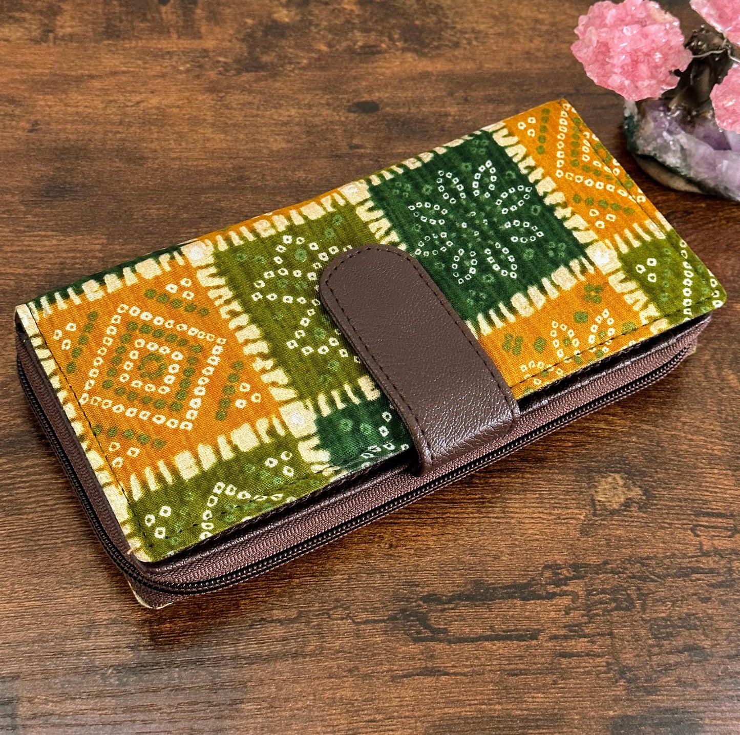 Women Ikat Clutch Wallet - Craft Bag 