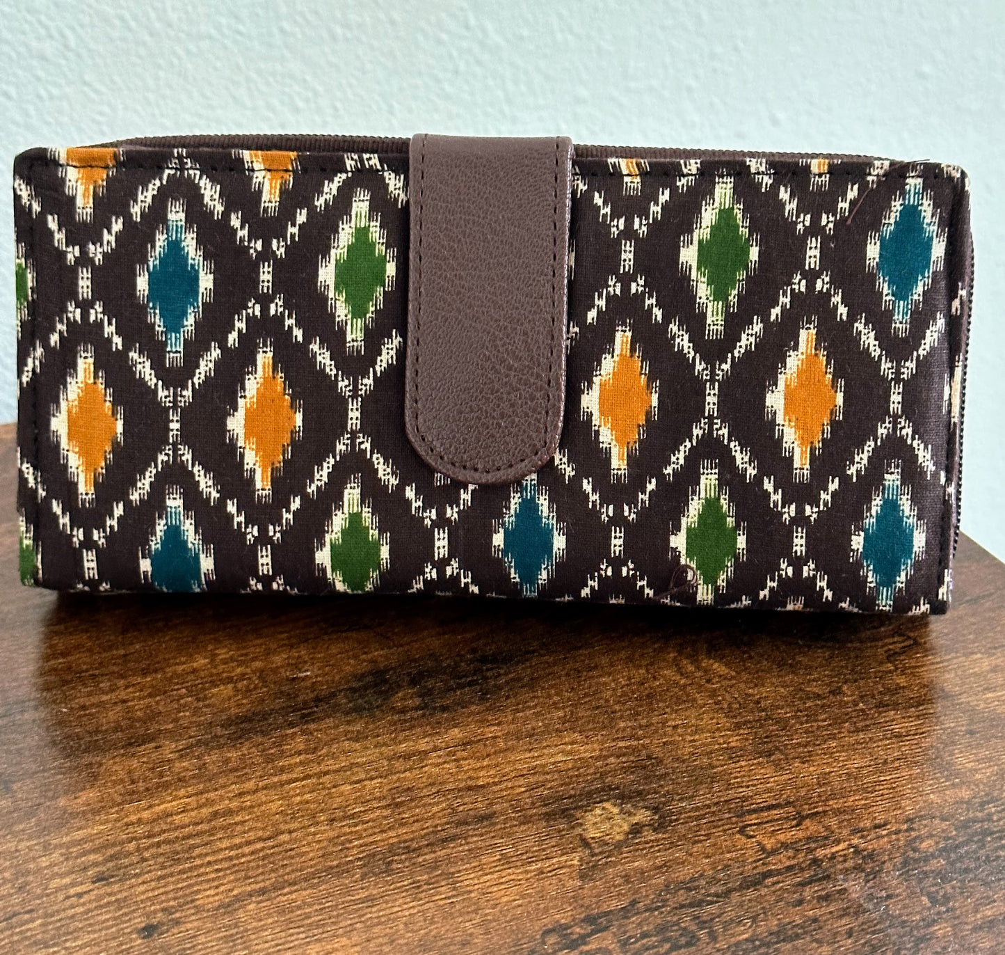 Women Ikat Clutch Wallet - Craft Bag