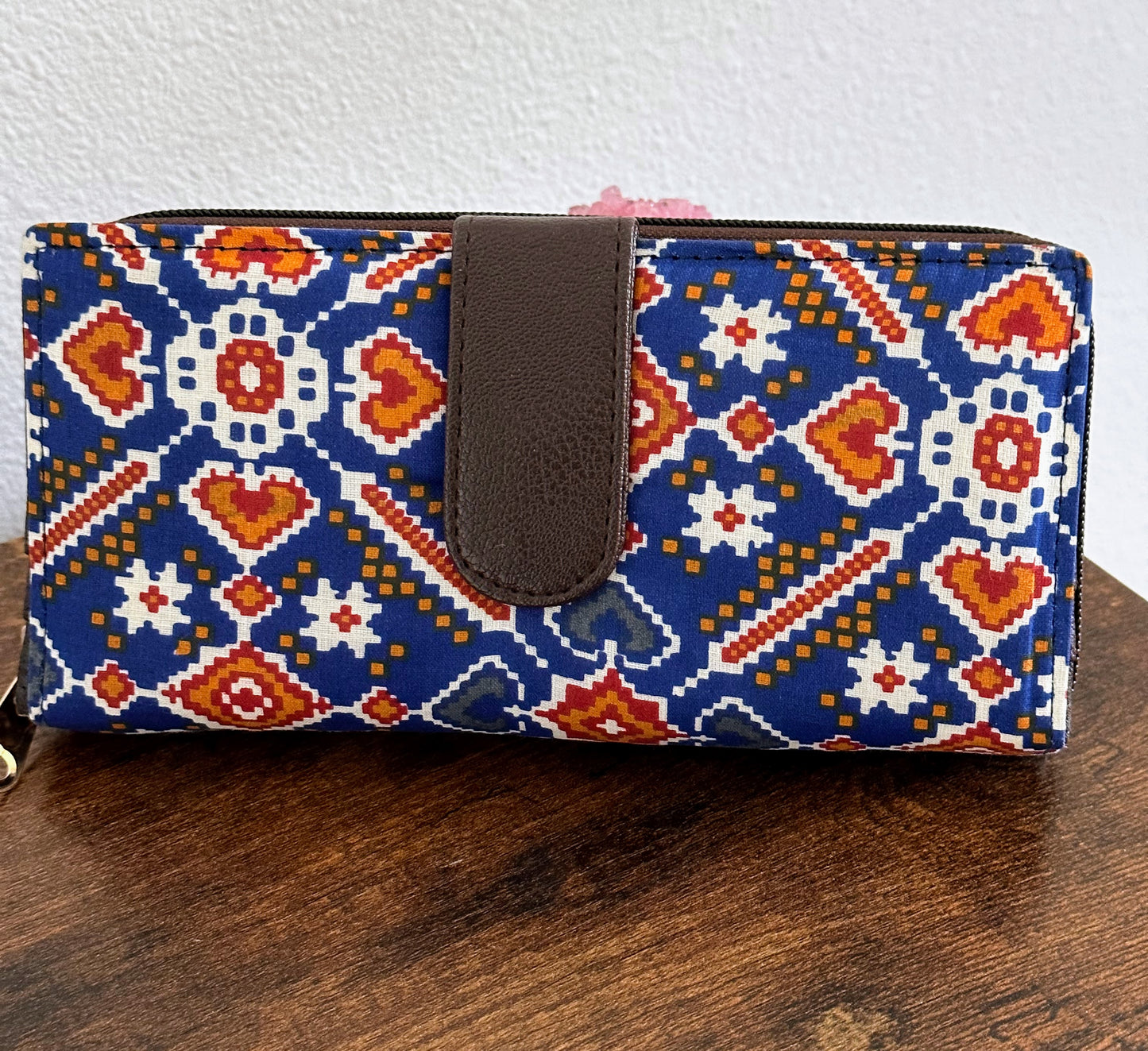 Women Ikat Clutch Wallet - Craft Bag 