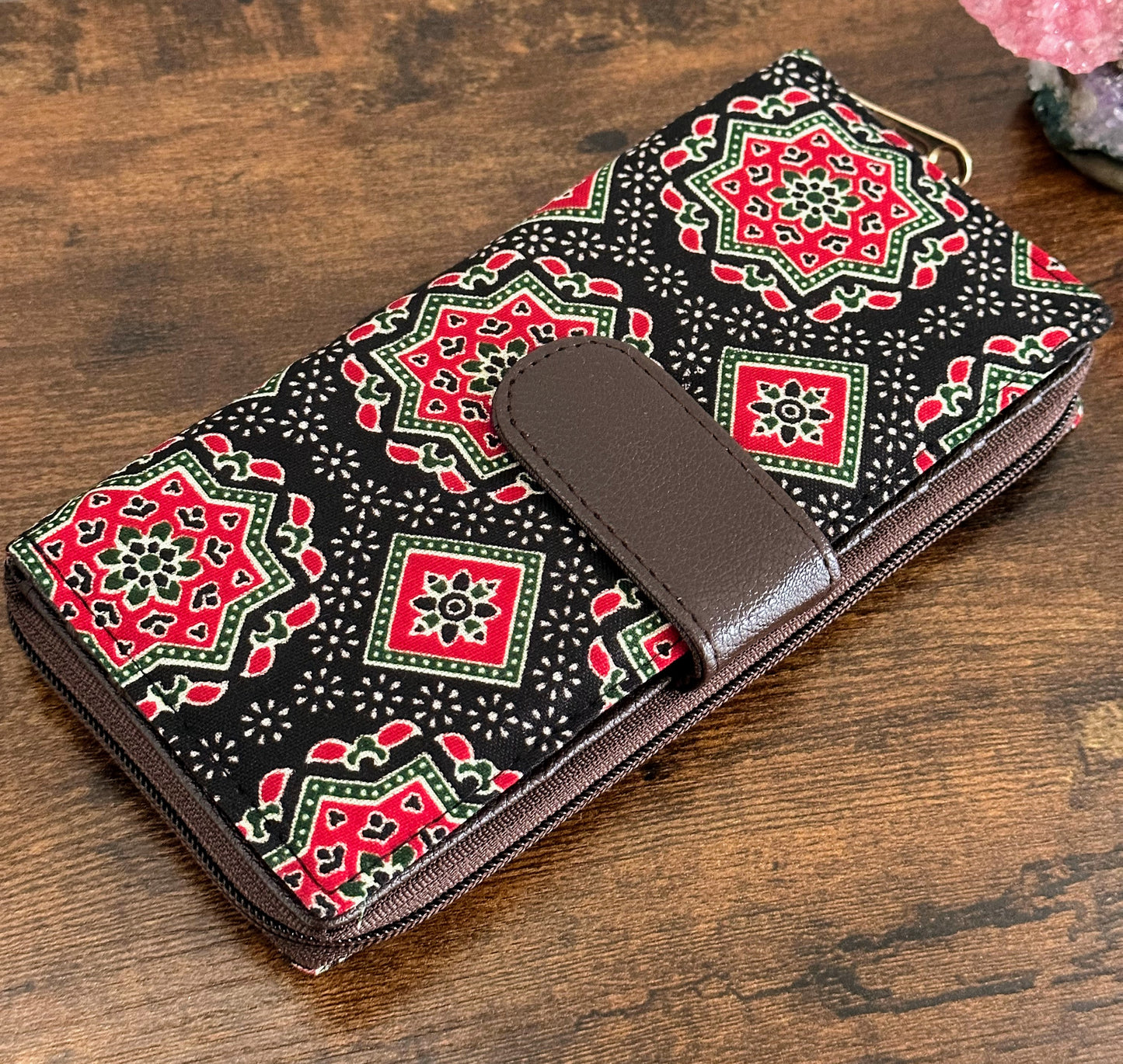 Women Ikat Clutch Wallet - Craft Bag