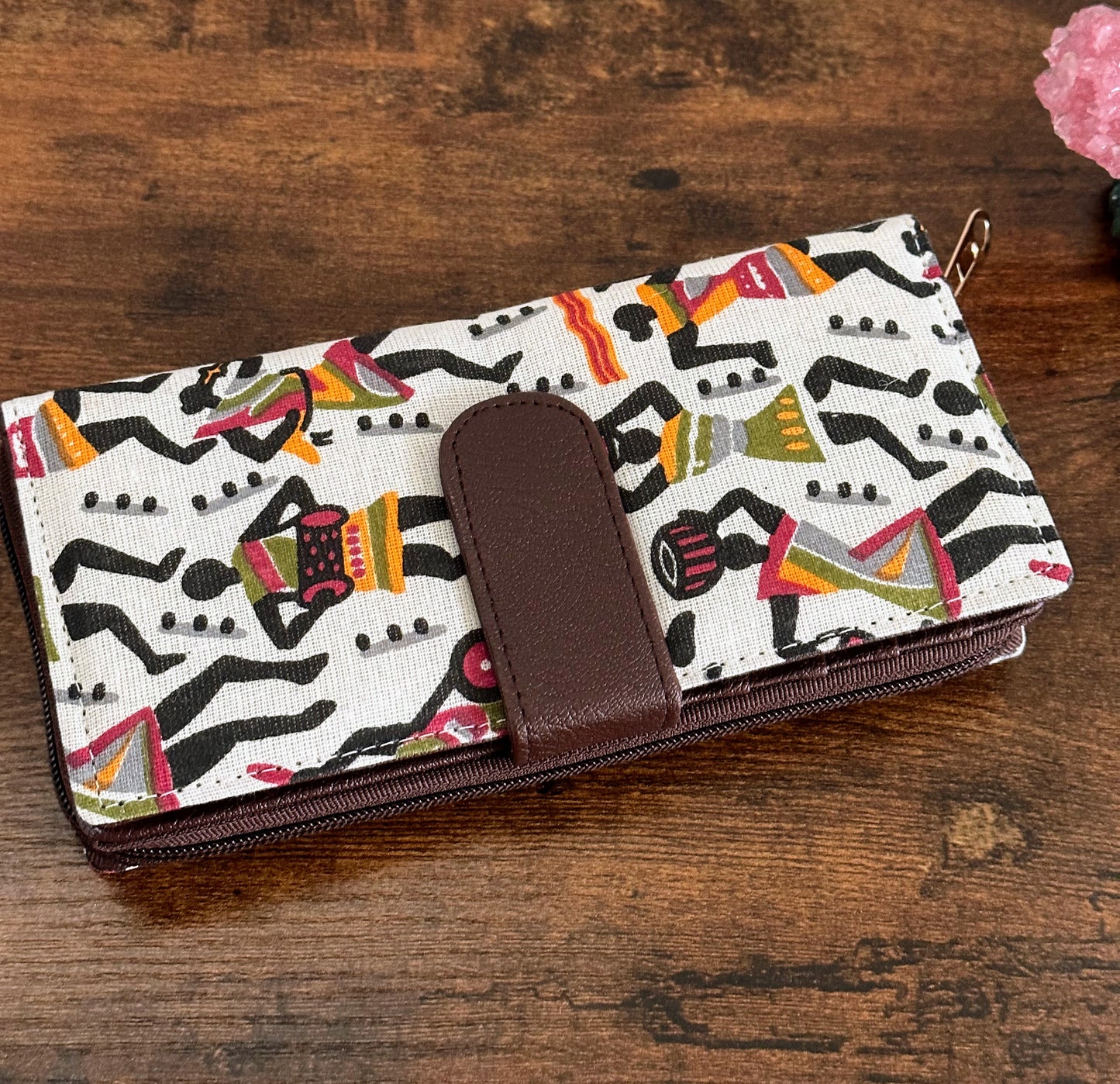 Women Ikat Clutch Wallet - Craft Bag
