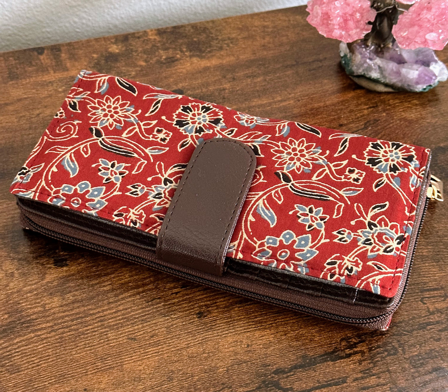 Women Ikat Clutch Wallet - Craft Bag