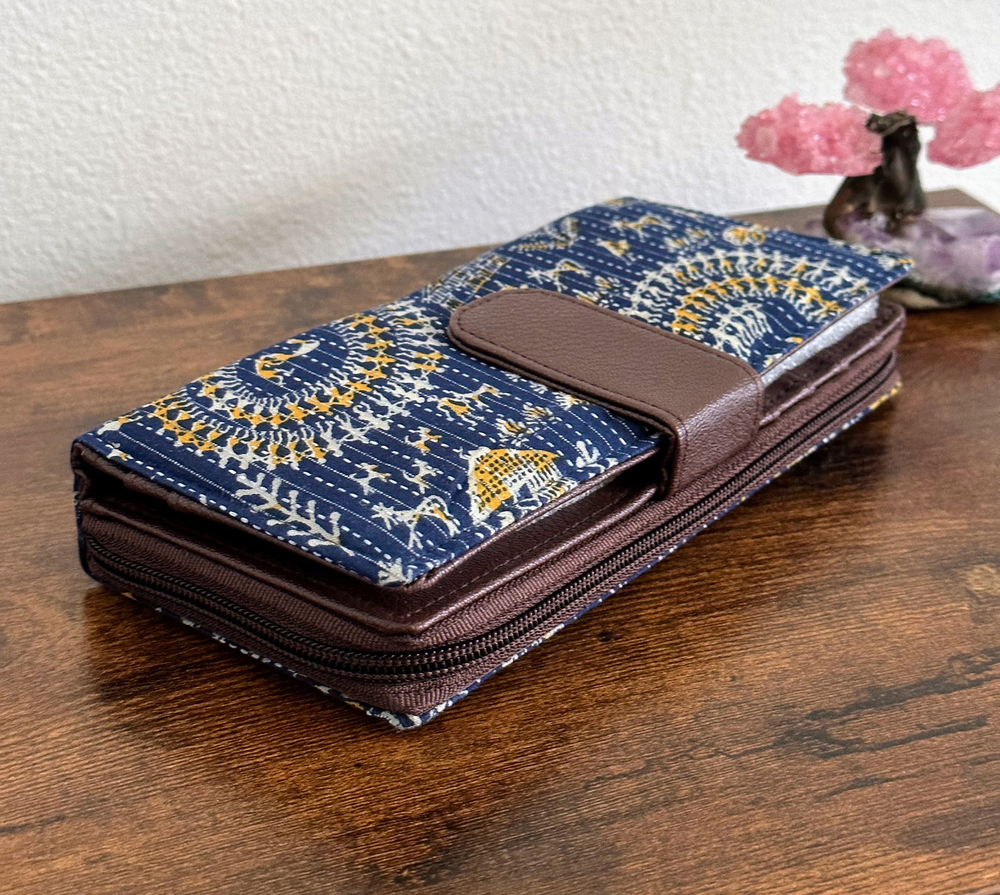 Women Ikat Clutch Wallet - Craft Bag