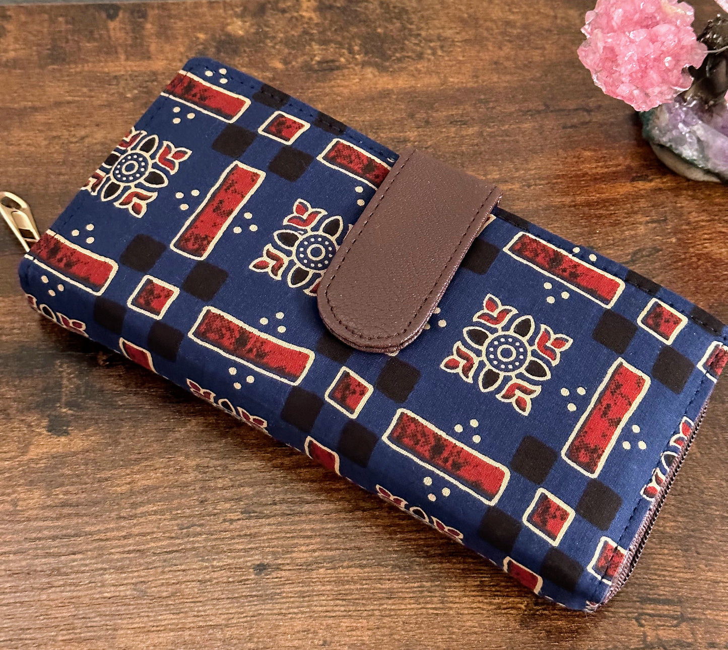 Women Ikat Clutch Wallet - Craft Bag