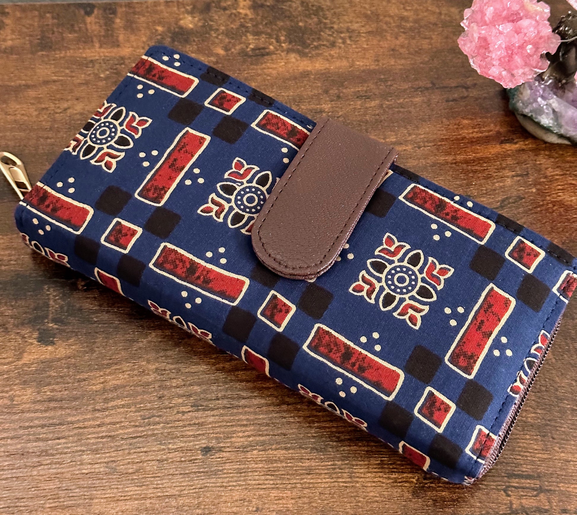 Women Ikat Clutch Wallet - Craft Bag