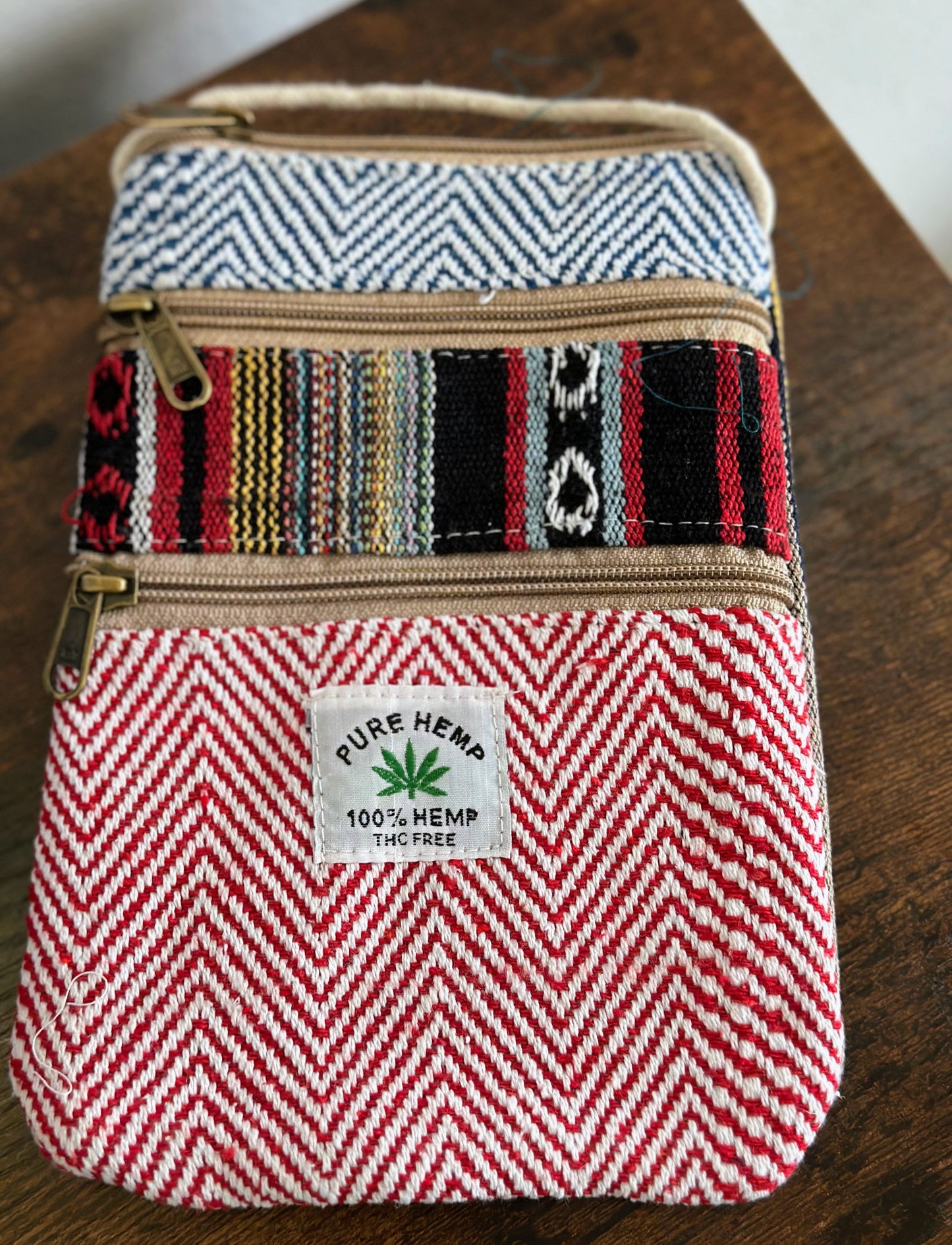 Hemp Mobile Crossbody Travel Pouch - Craft Bazaar