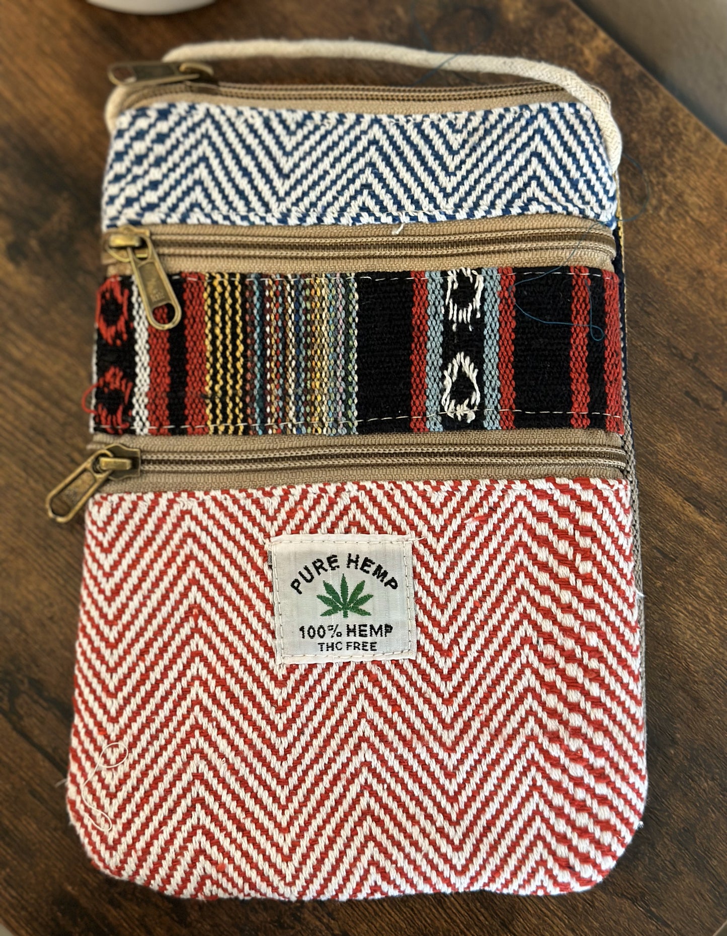 Hemp Mobile Crossbody Travel Pouch - Craft Bazaar